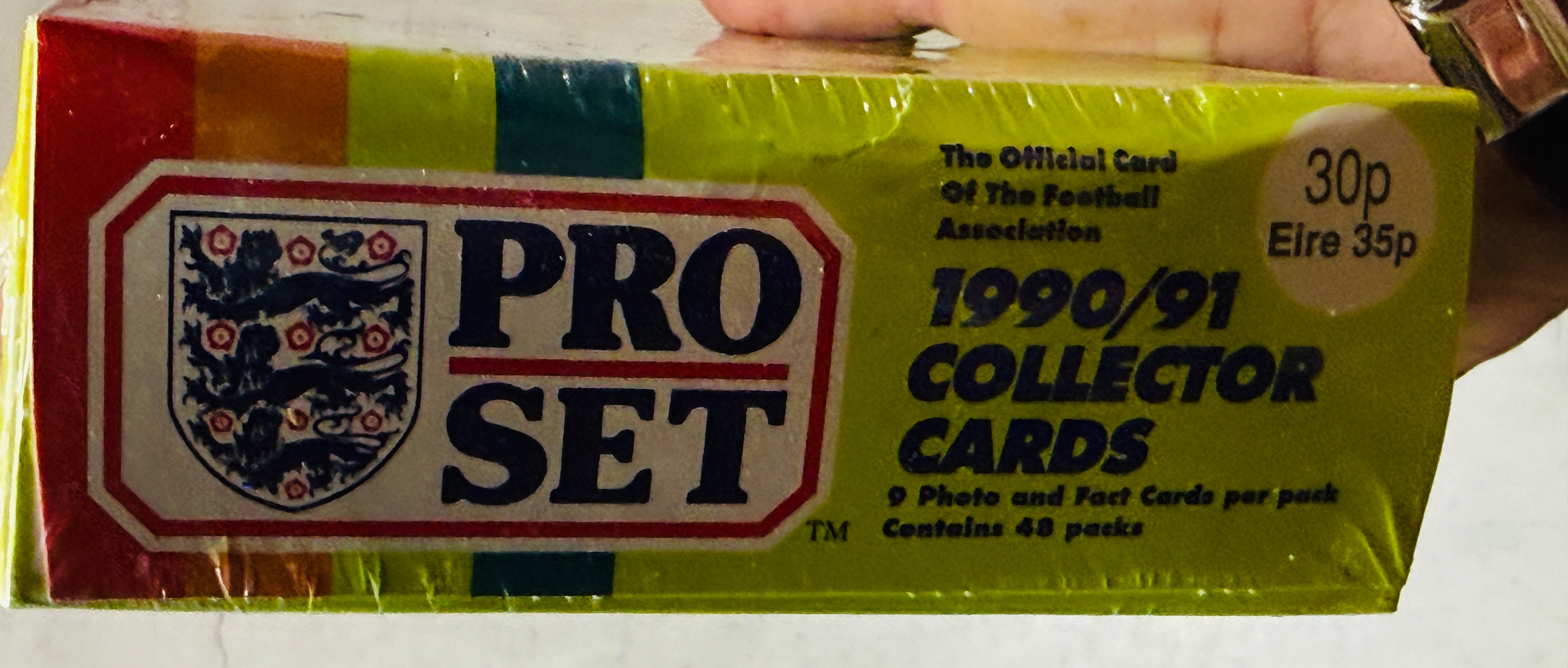 1990 Pro football soccer cards, factory seal box
