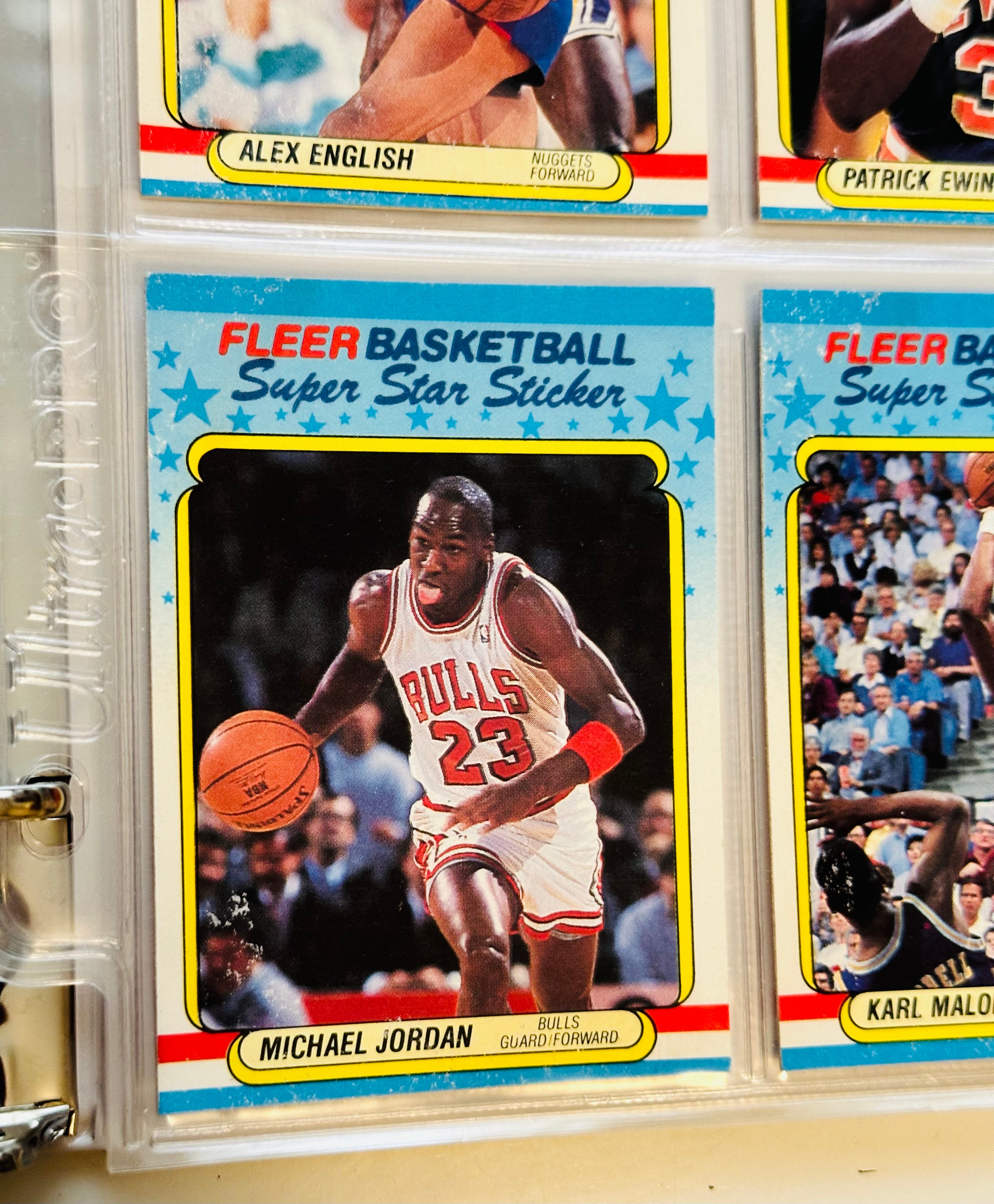 1988 Fleer Basketball cards and stickers high grade NM-Mint (pack pulled)set