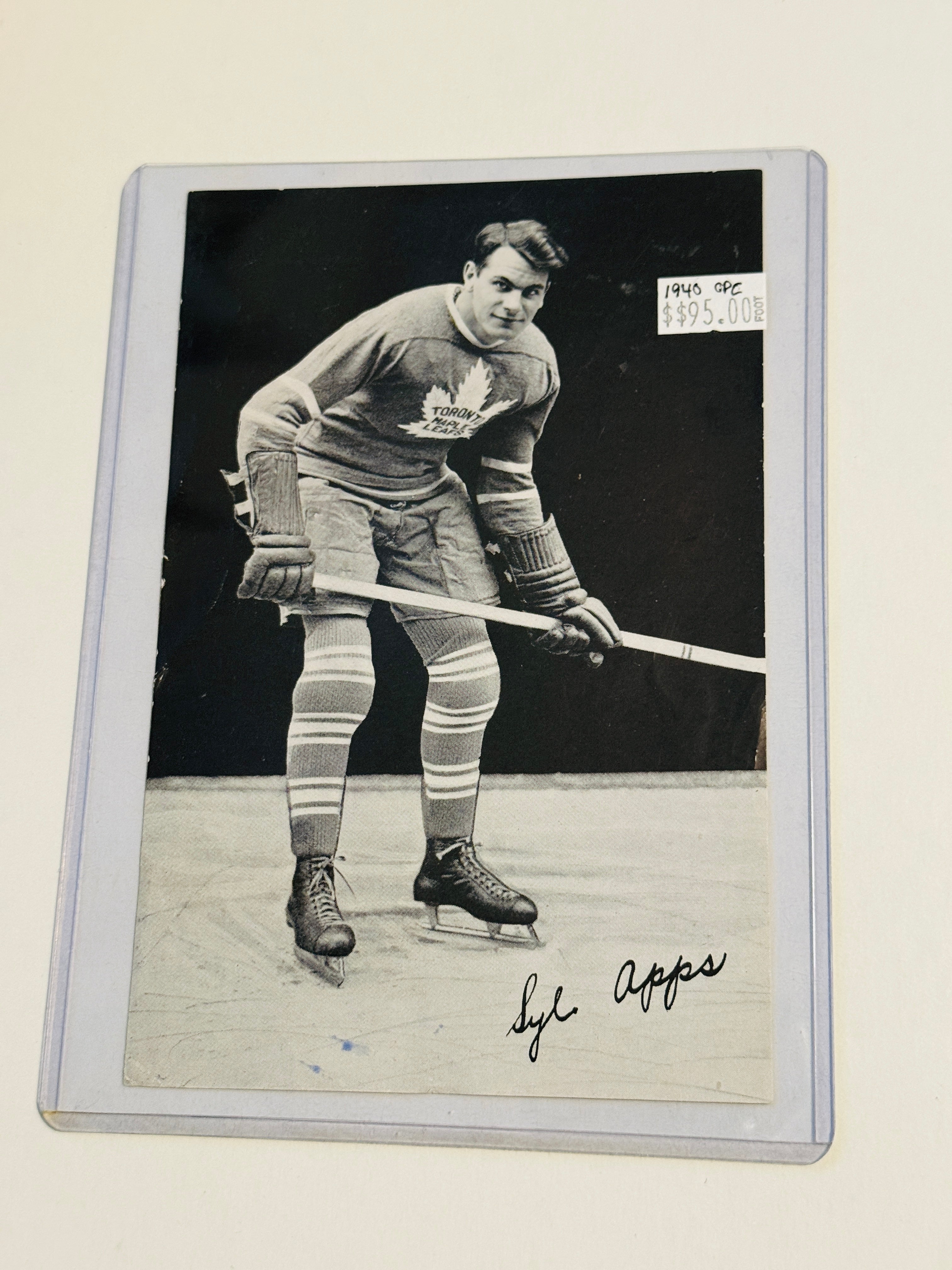 Syl Apps rare Opc hockey card 1940