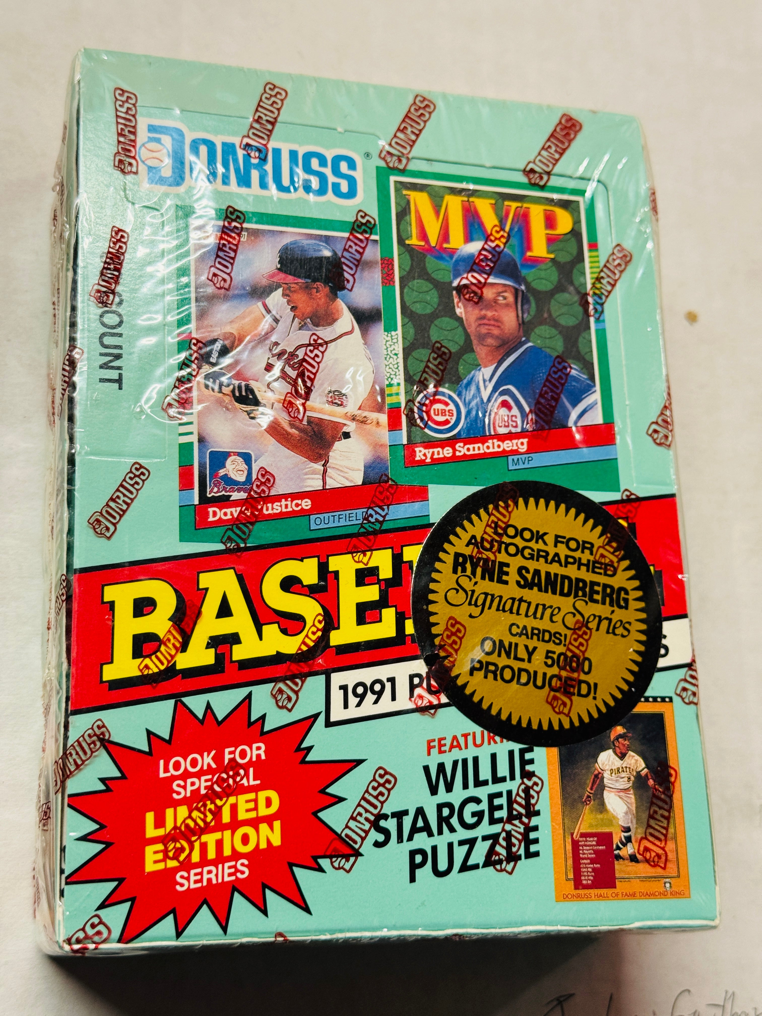 1991 Donruss baseball cards series 2 factory sealed box
