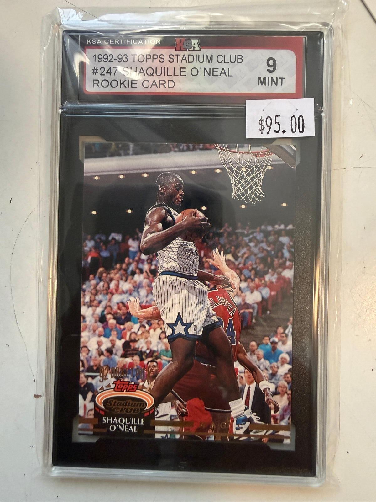 Shaq NBA, basketball rookie card high grade KSA 9