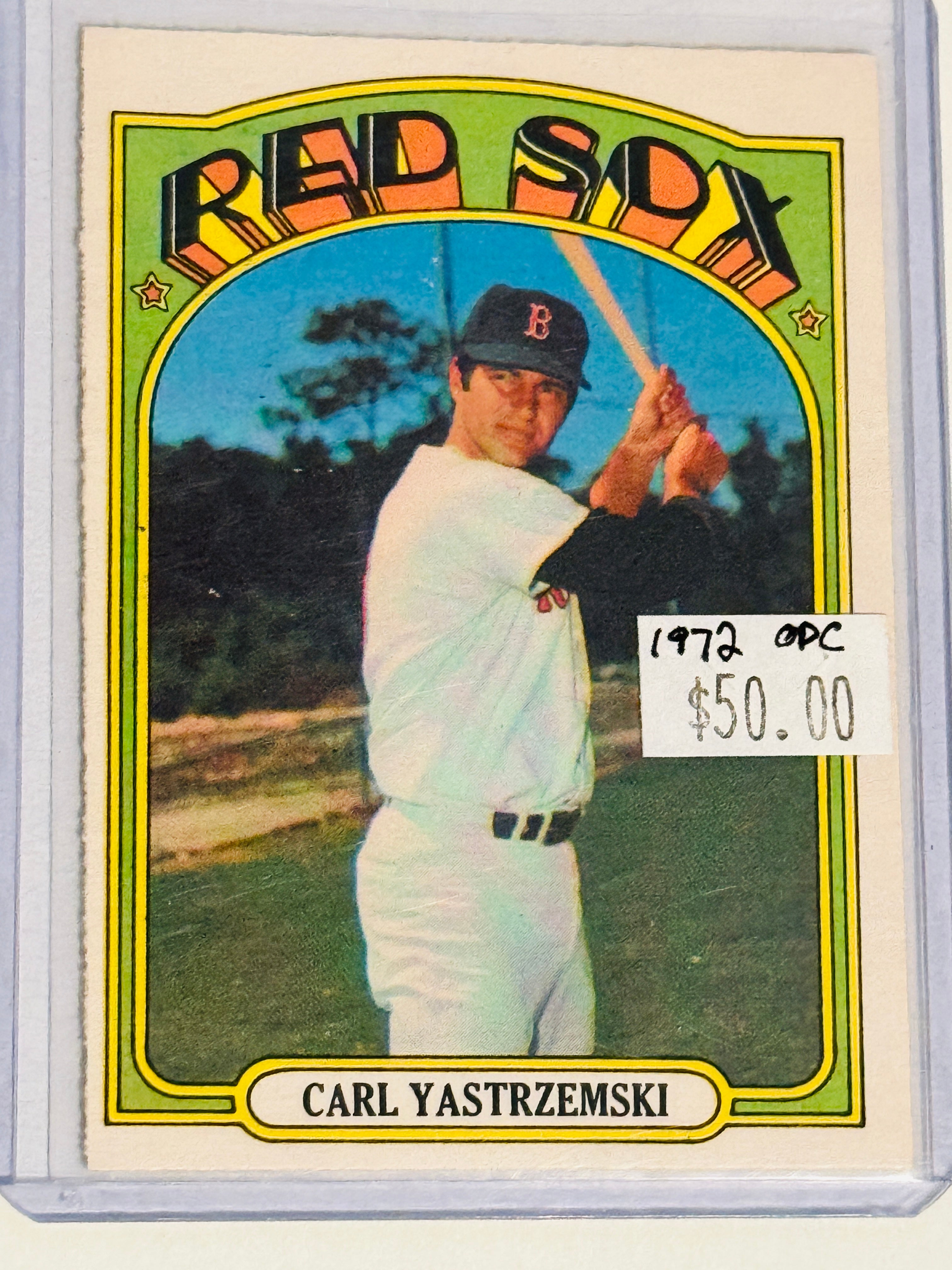 Carl Yastrzemski rare OPC baseball card 1972