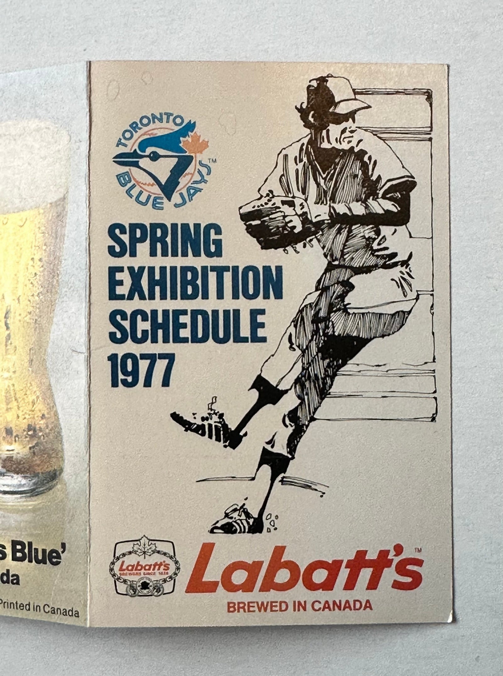 Toronto Blue Jays Spring Training Pocket Schedule – First Year Issue 1977