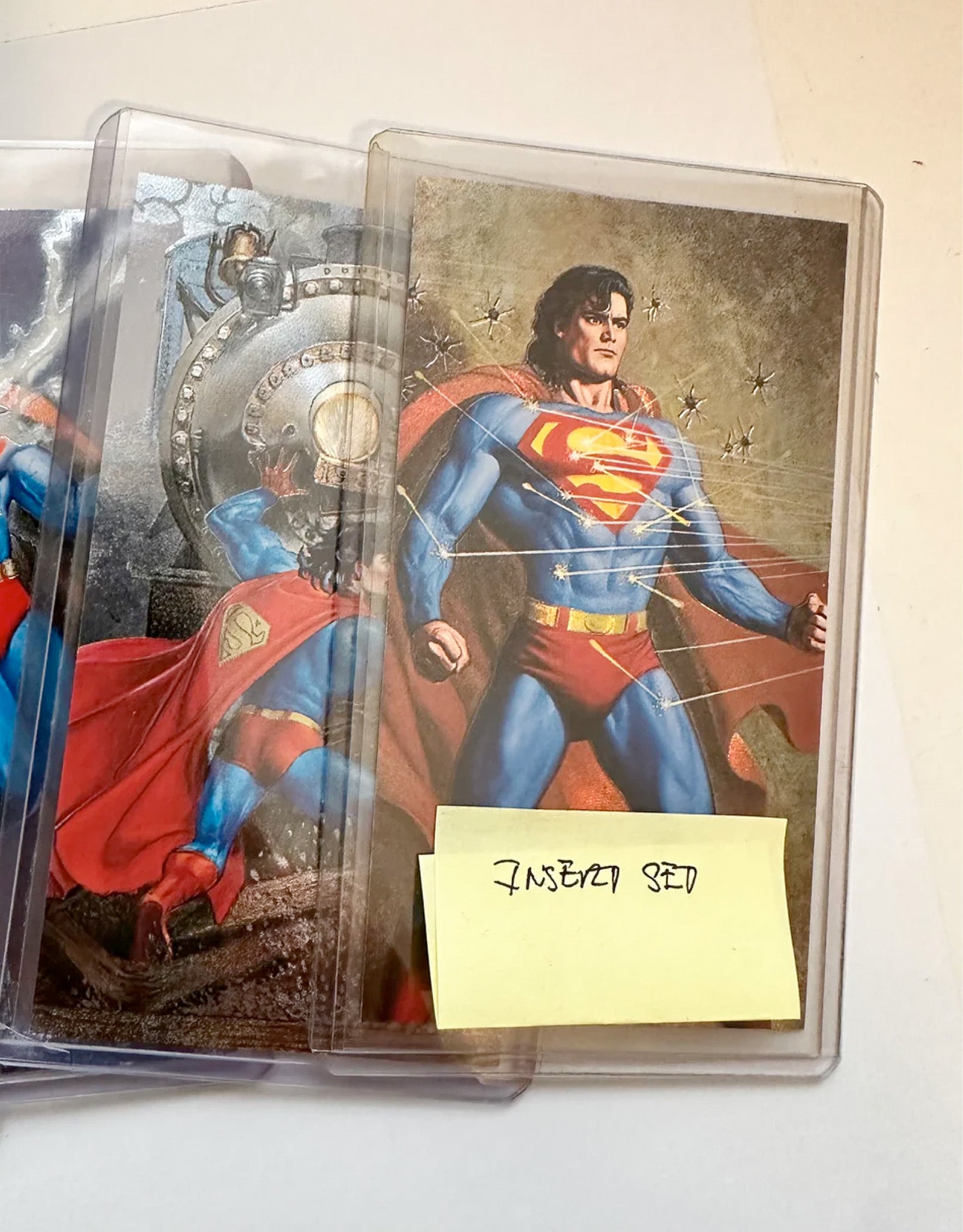 Superman Spectra Etched Foil Insert Set – 6 Card Vintage Collection 1990s