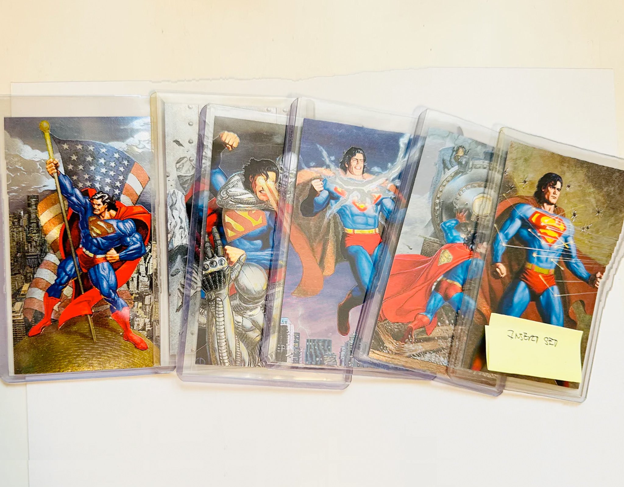Superman Spectra Etched Foil Insert Set – 6 Card Vintage Collection 1990s