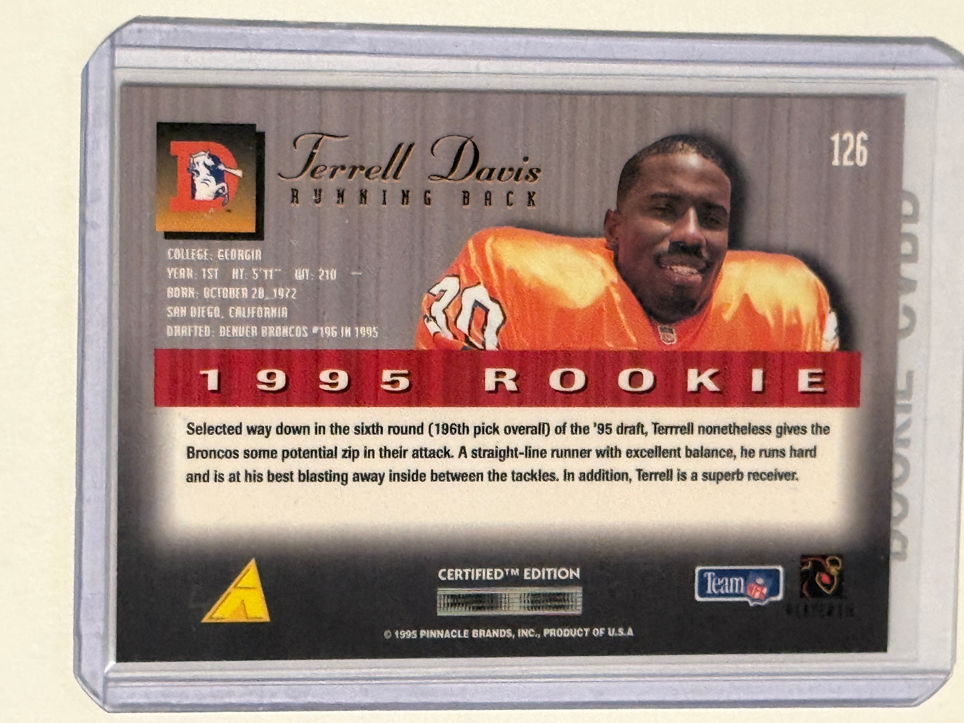 Terrell Davis high-end football rookie card