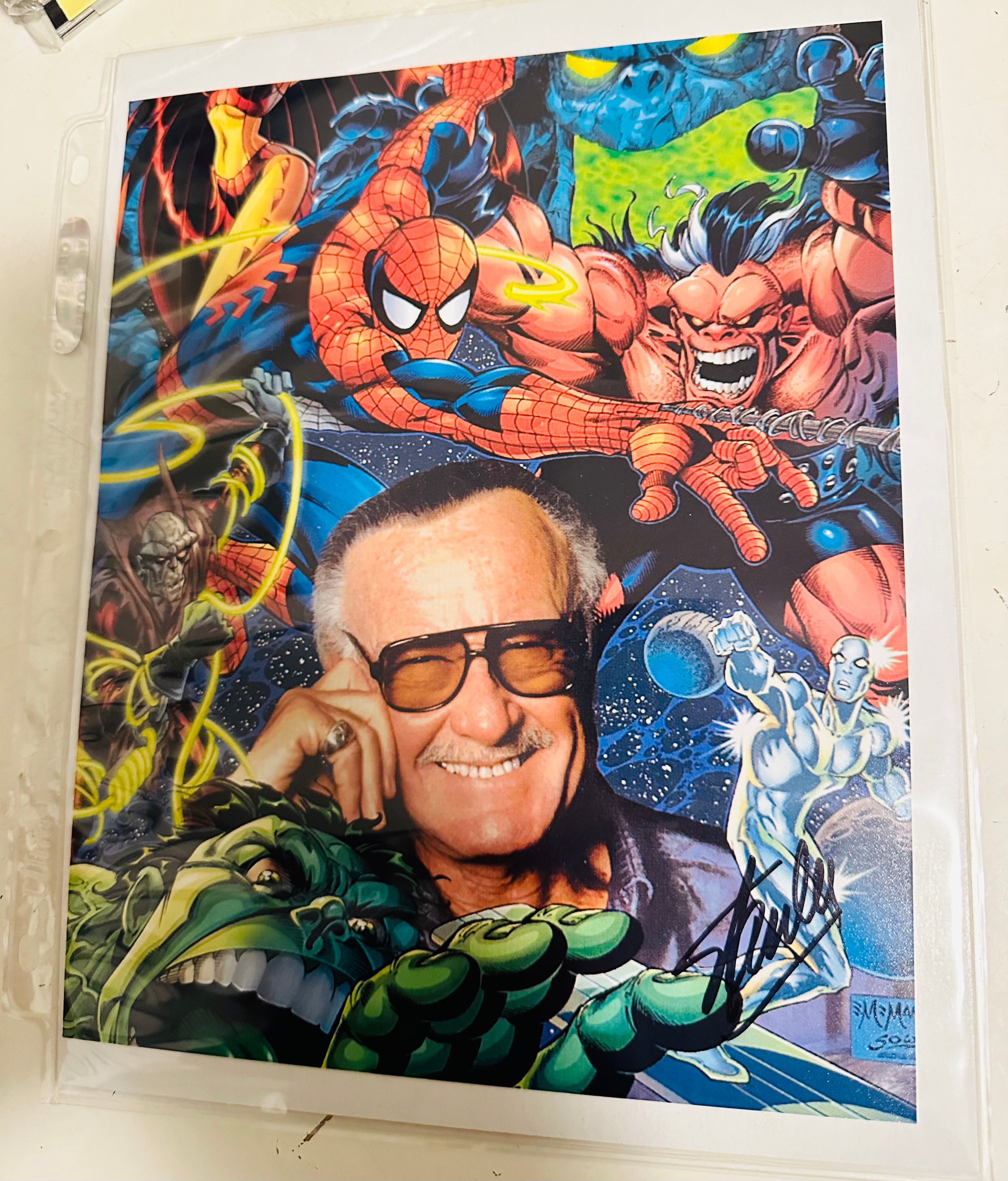 Marvel comics rare Stan Lee autograph in person 8x10 photo certified by Fanexpo