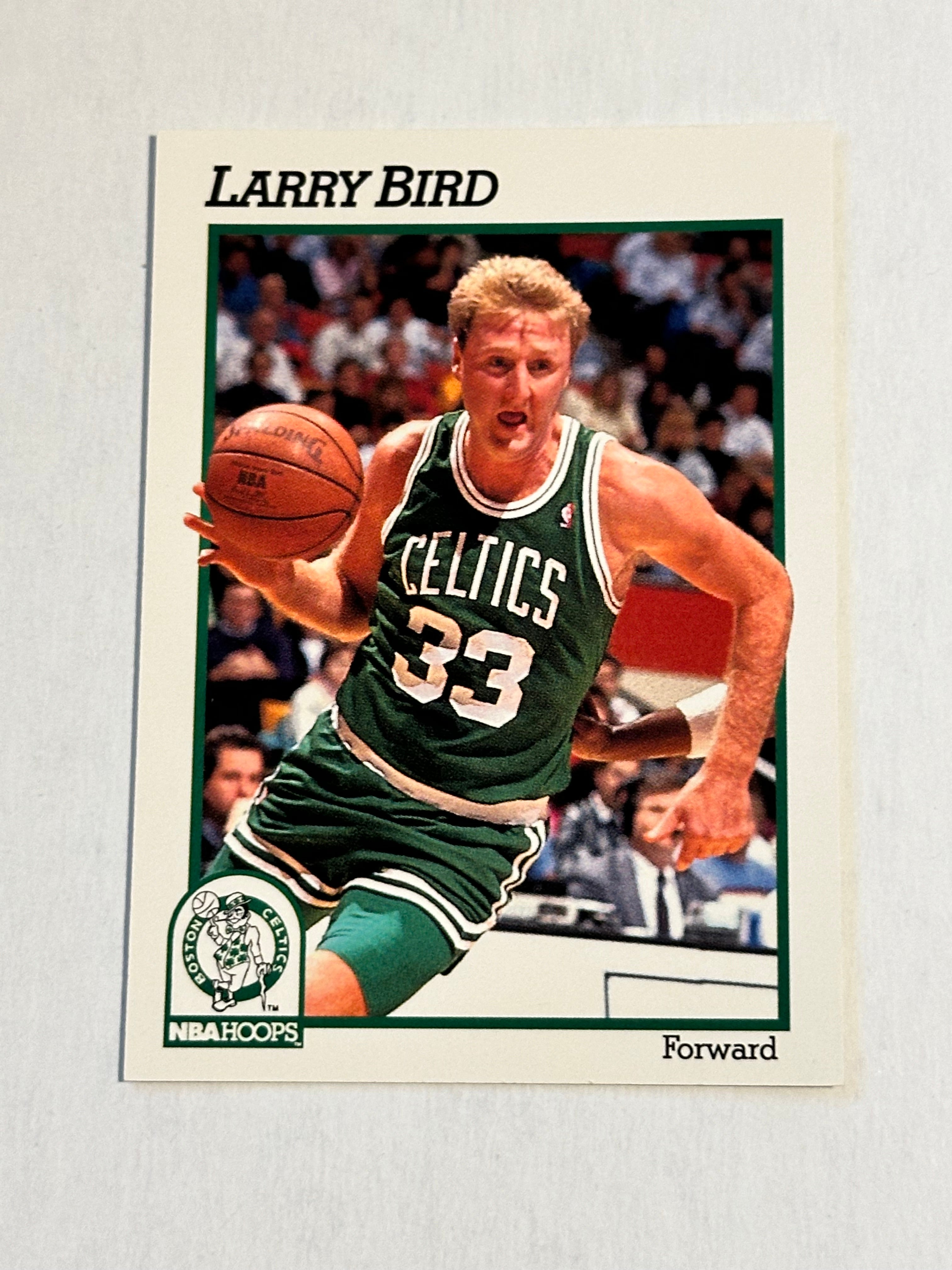 Larry Bird NBA legend rare Hoops prototype basketball card 1991