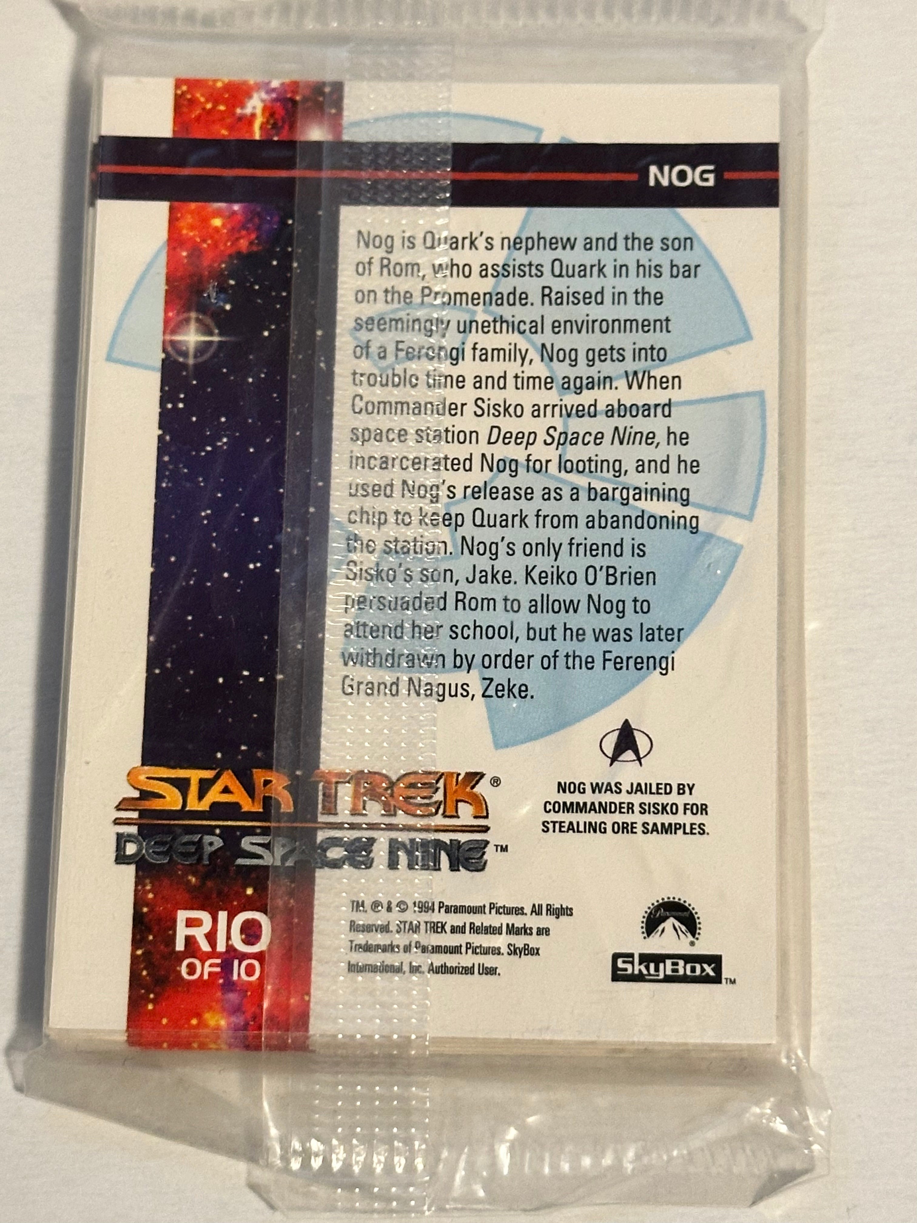 Deep Space 9 Star Trek rare redemption 10 cards special set