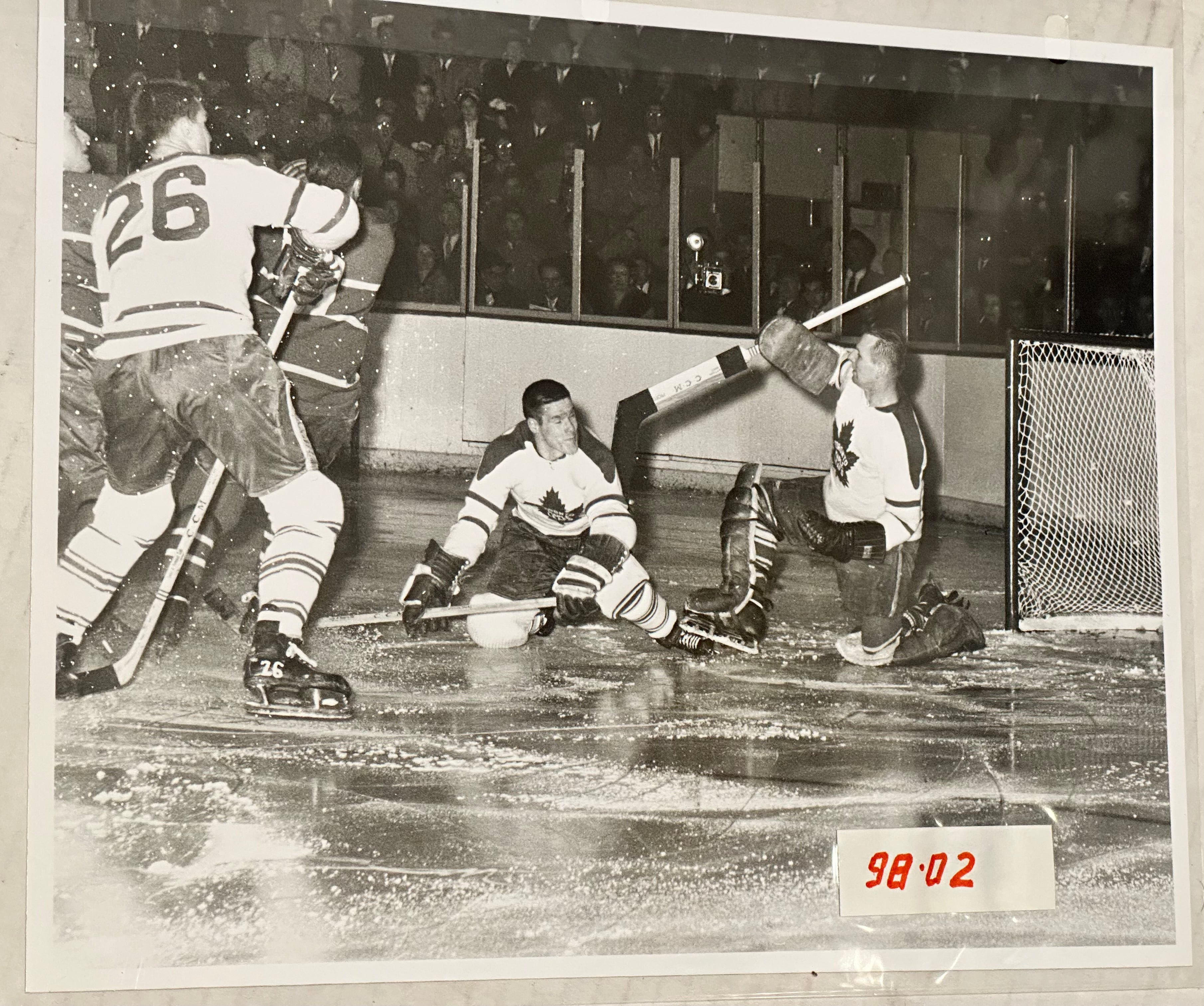 Tim Horton hockey photo from the Harold Ballard collection