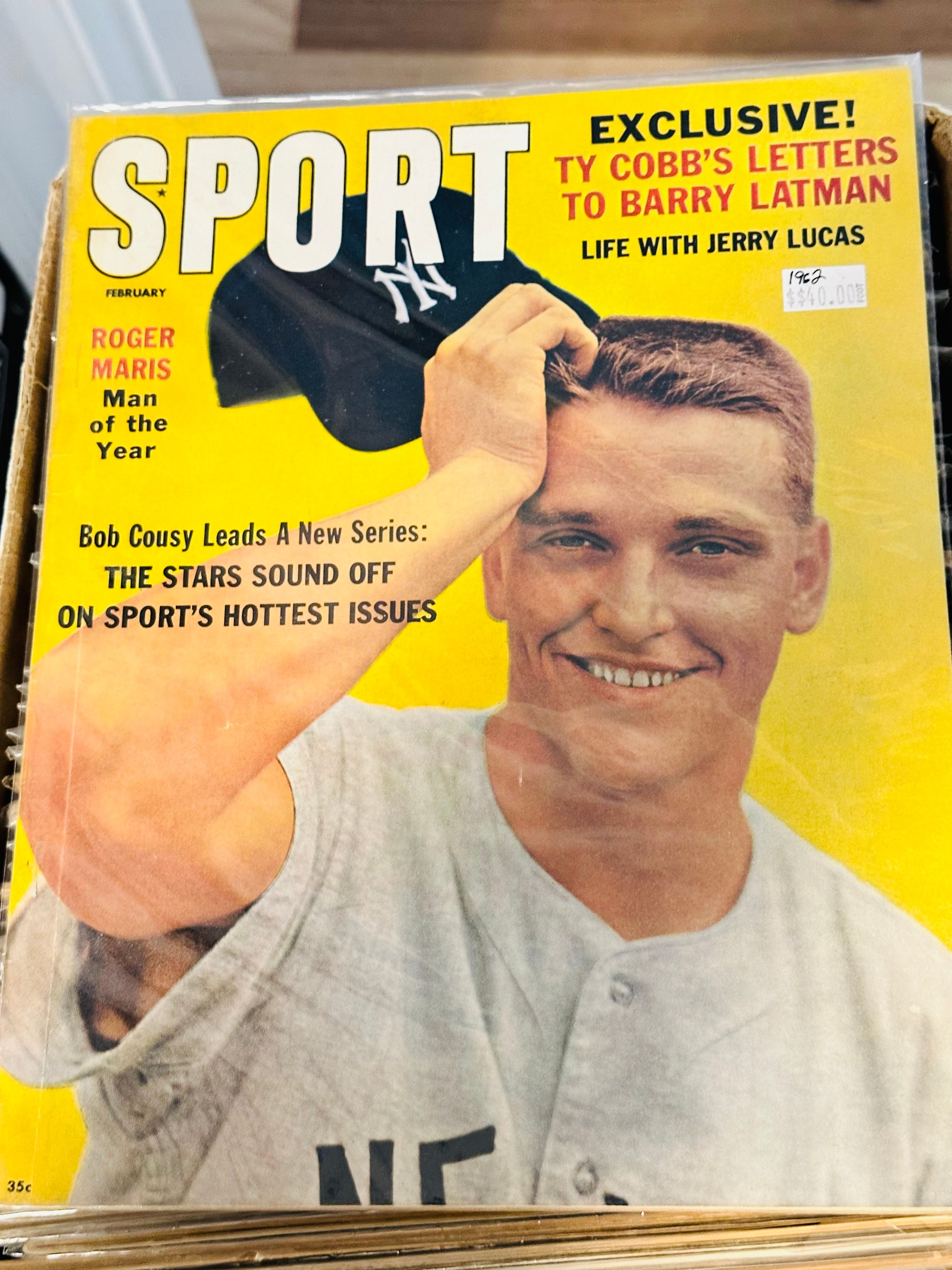 Sport vintage magazine Roger Maris cover 1962