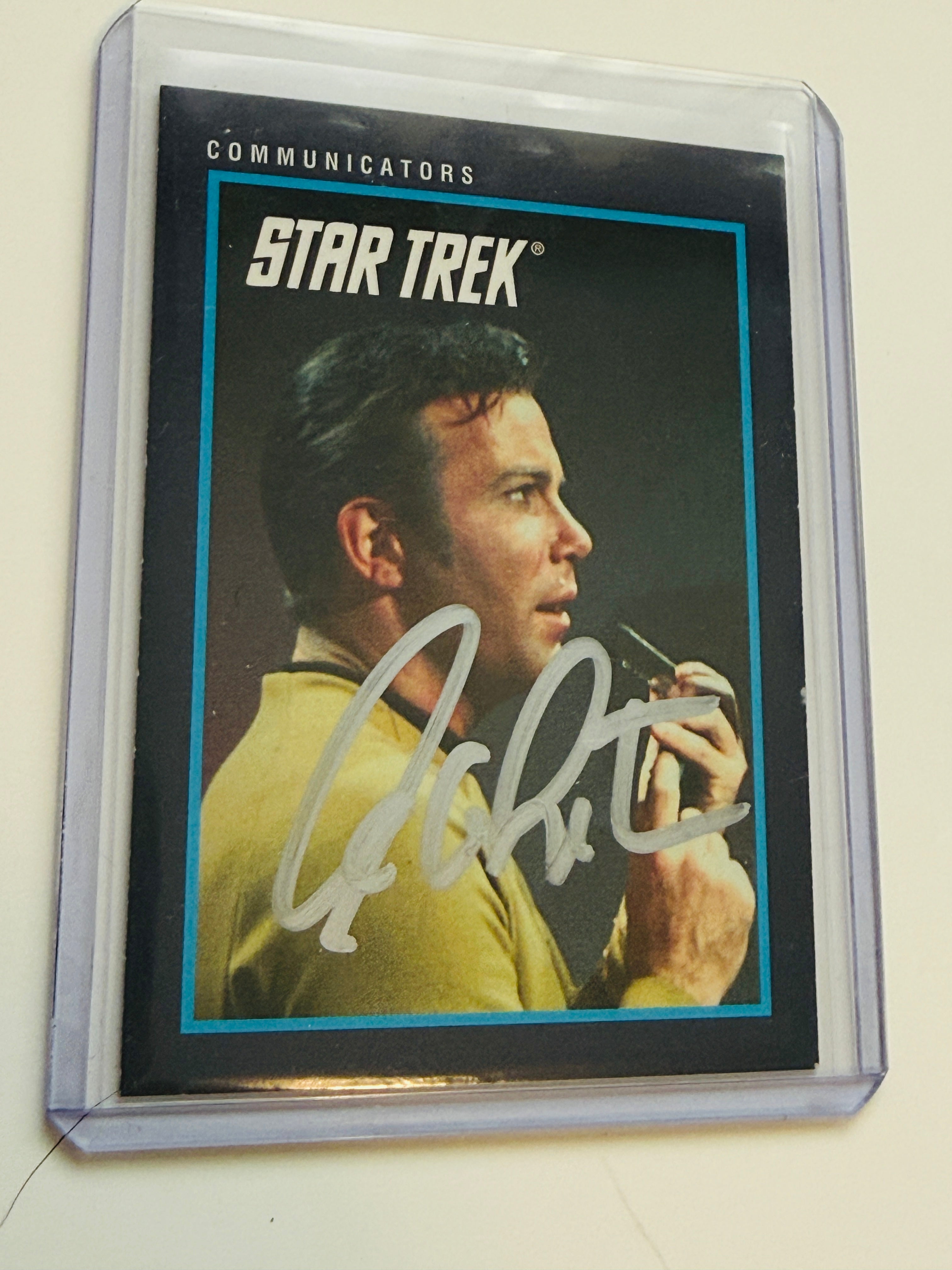 Star Trek William Shatner autographed in person card certified on back with Fanexpo hologram