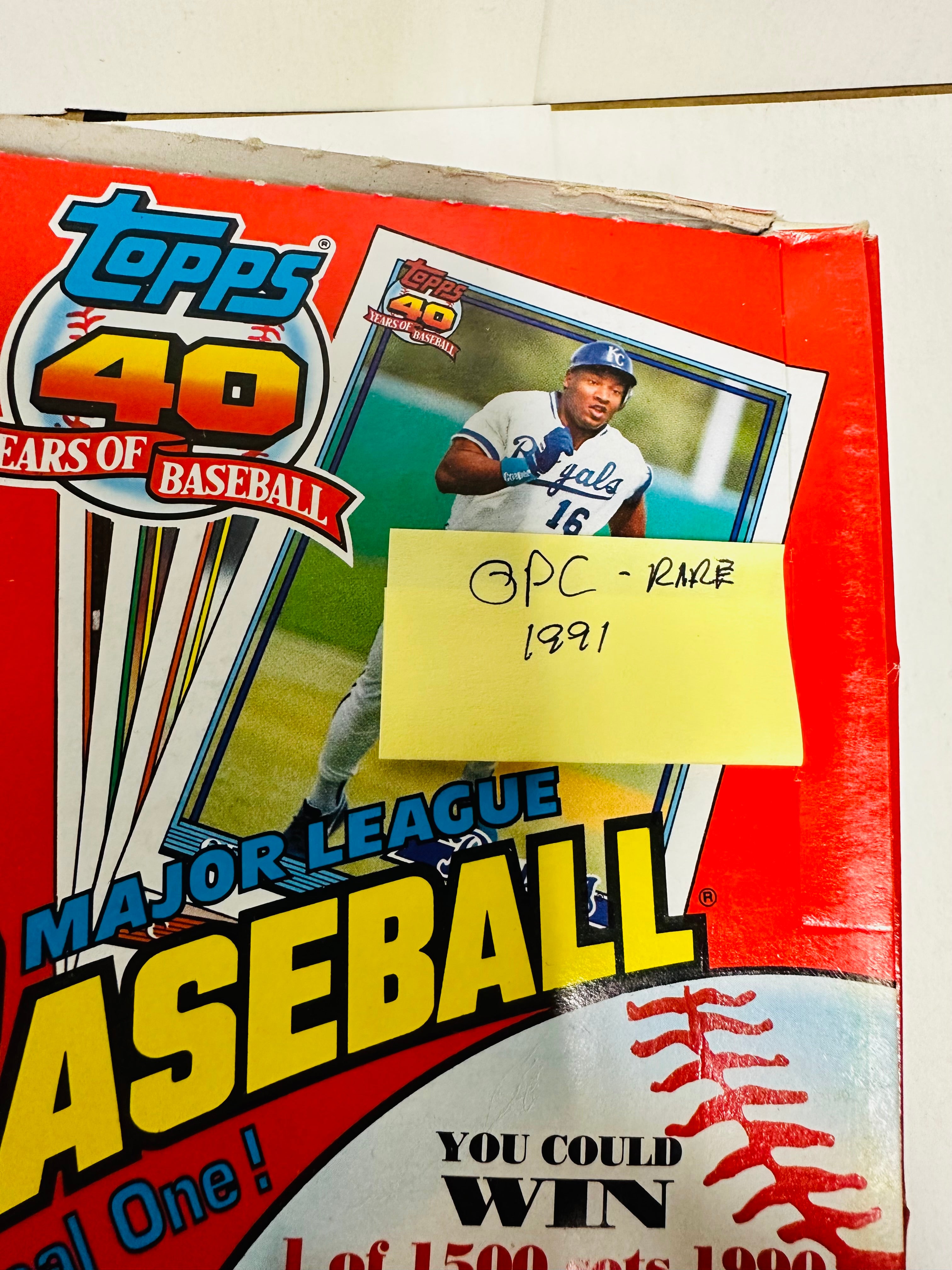 1991 Opc Canadian rare 36 sealed packs baseball cards box