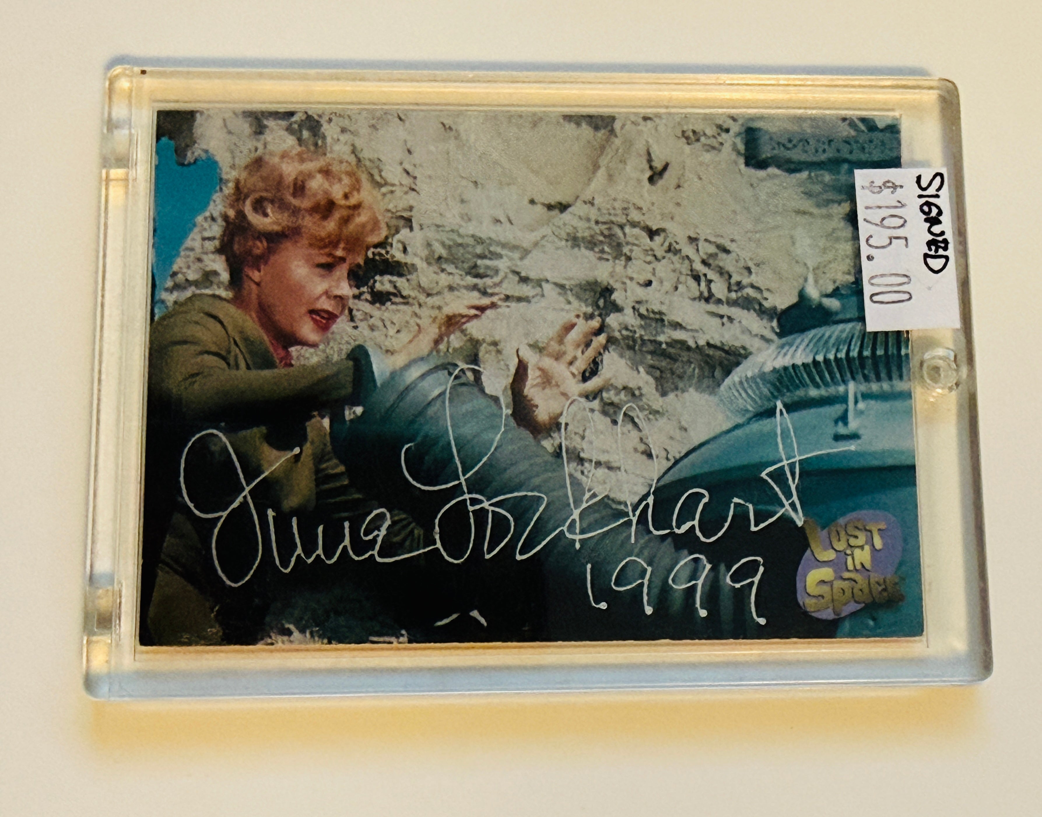 Lost in Space TV show June Lockhart signed in person card w/ COA