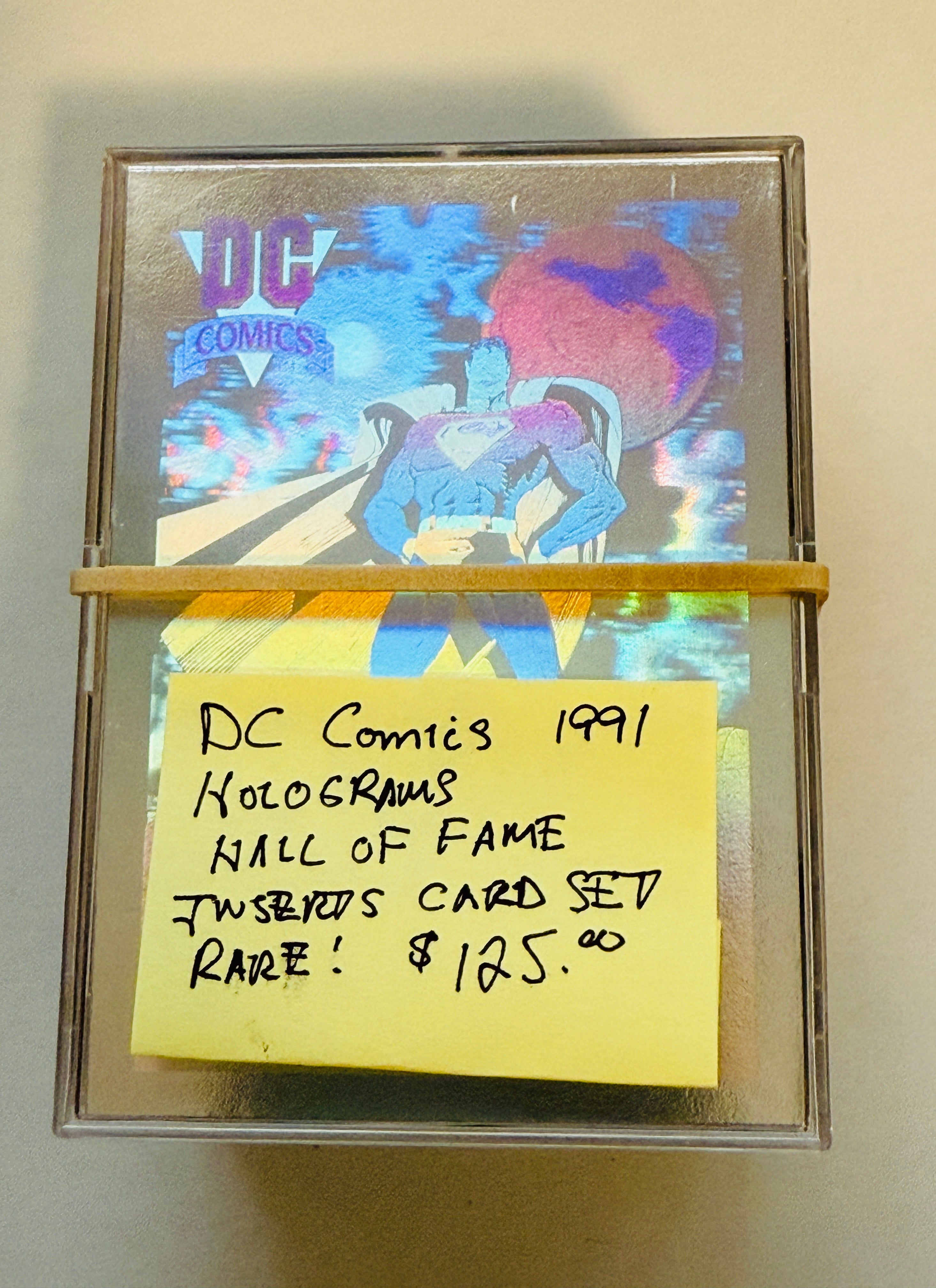rare dc cards DC Comics Hall of Fame Hologram-insert cards set 1991