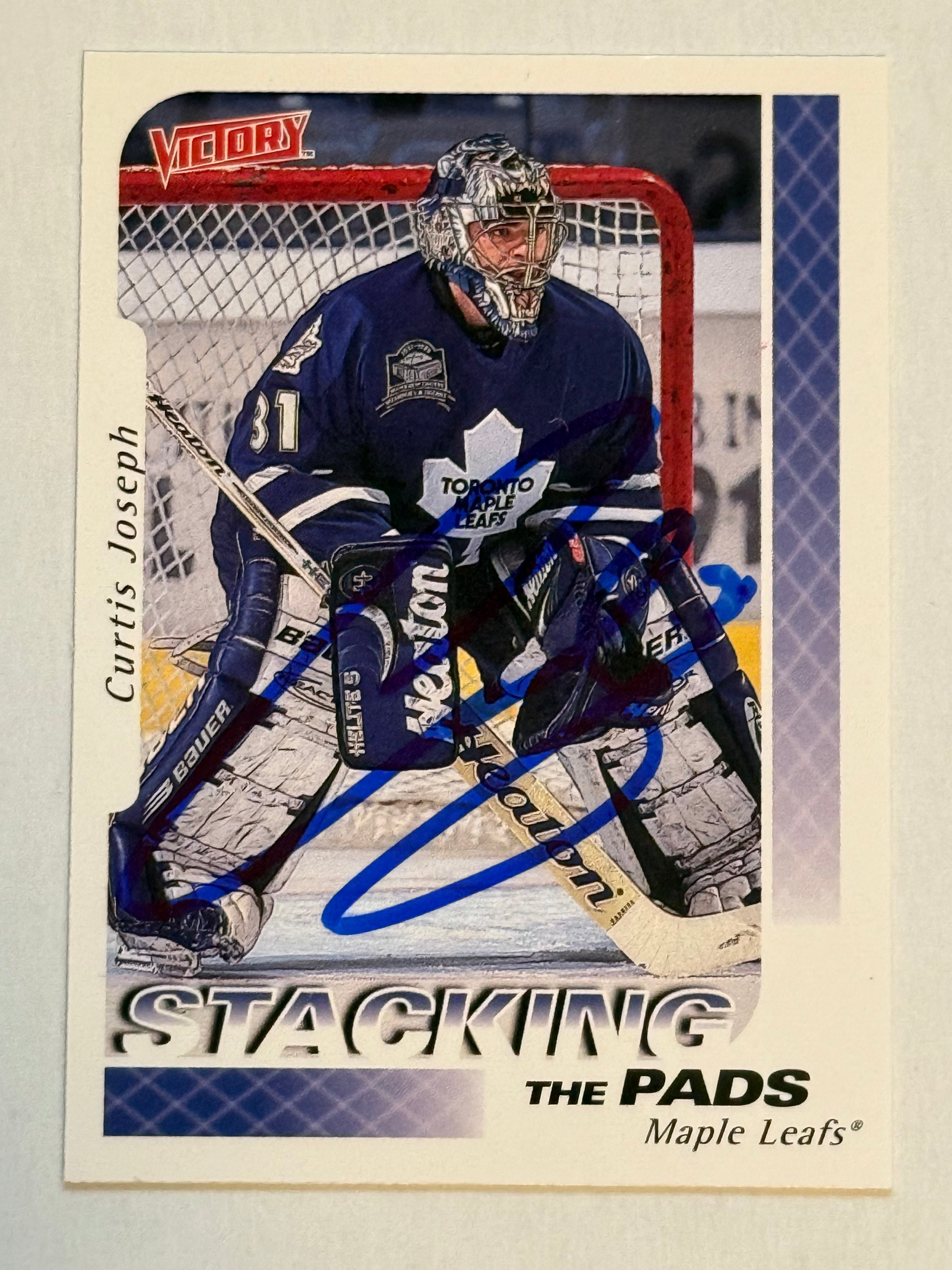Curtis Joseph Leafs goalie legend autograph in person hockey card will COA