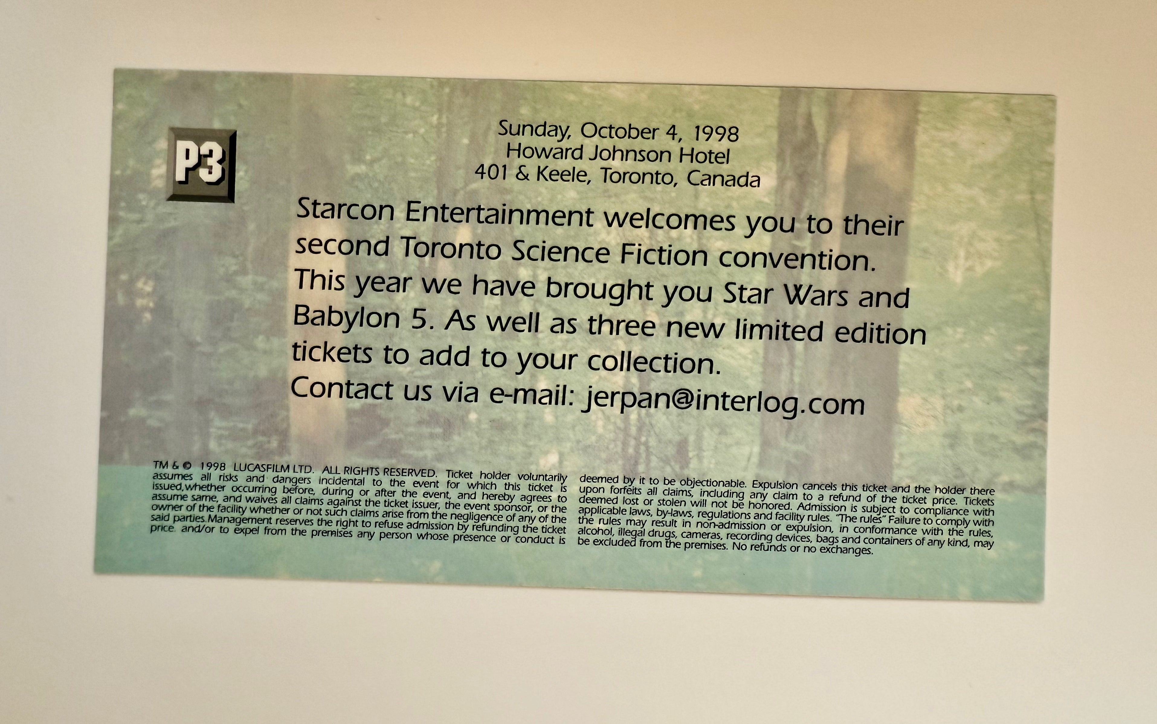 Star Wars Starcon convention autographed Peter Mayhew-Chewbacca sign card with COA