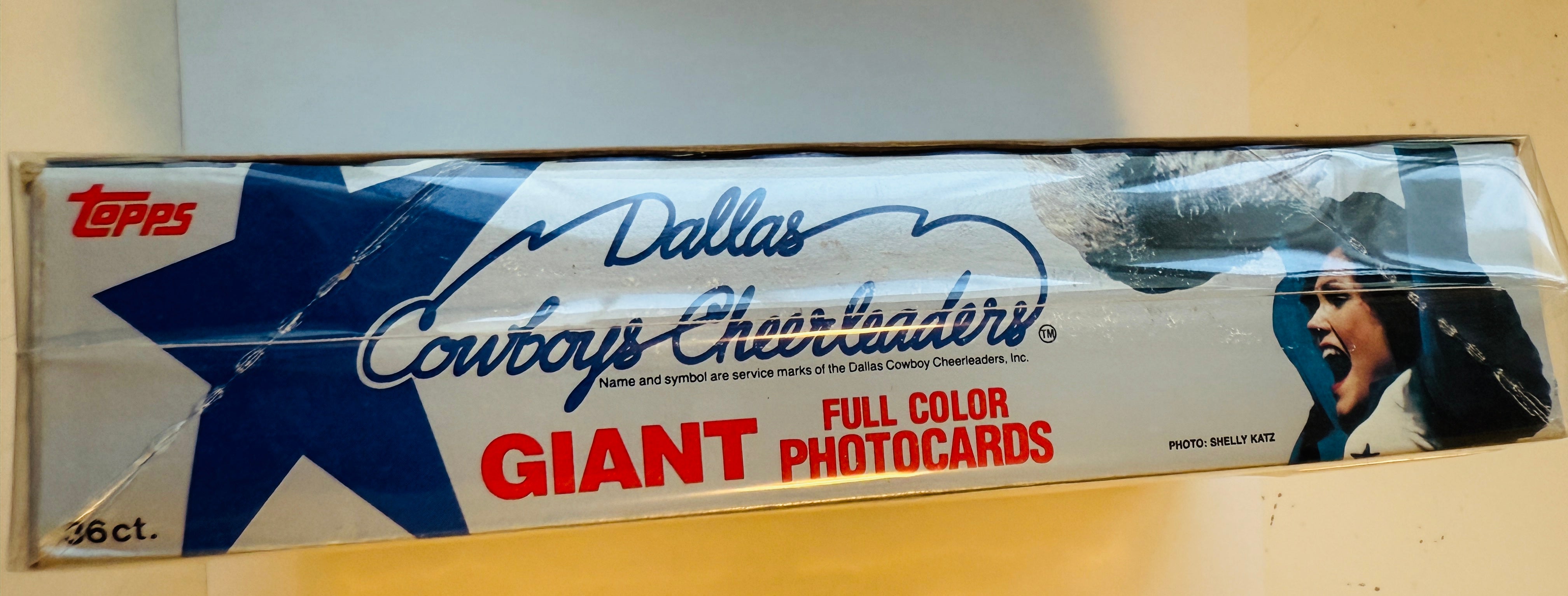 Dallas cowboys football cheerleaders, vintage photo cards, box 36 packs 1981