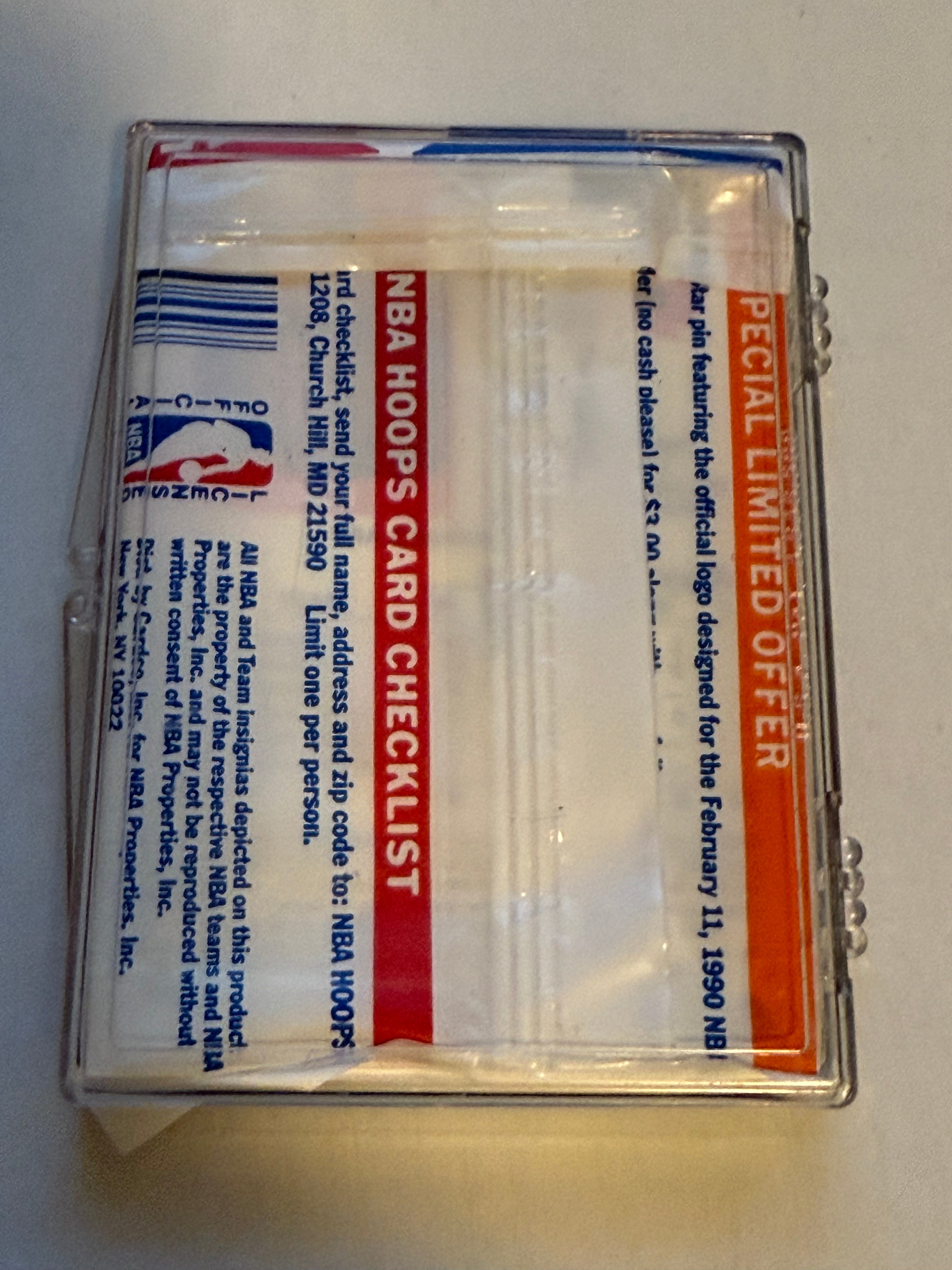 1989 Hoops basketball sealed cards pack with Michael Jordan on top of pack!