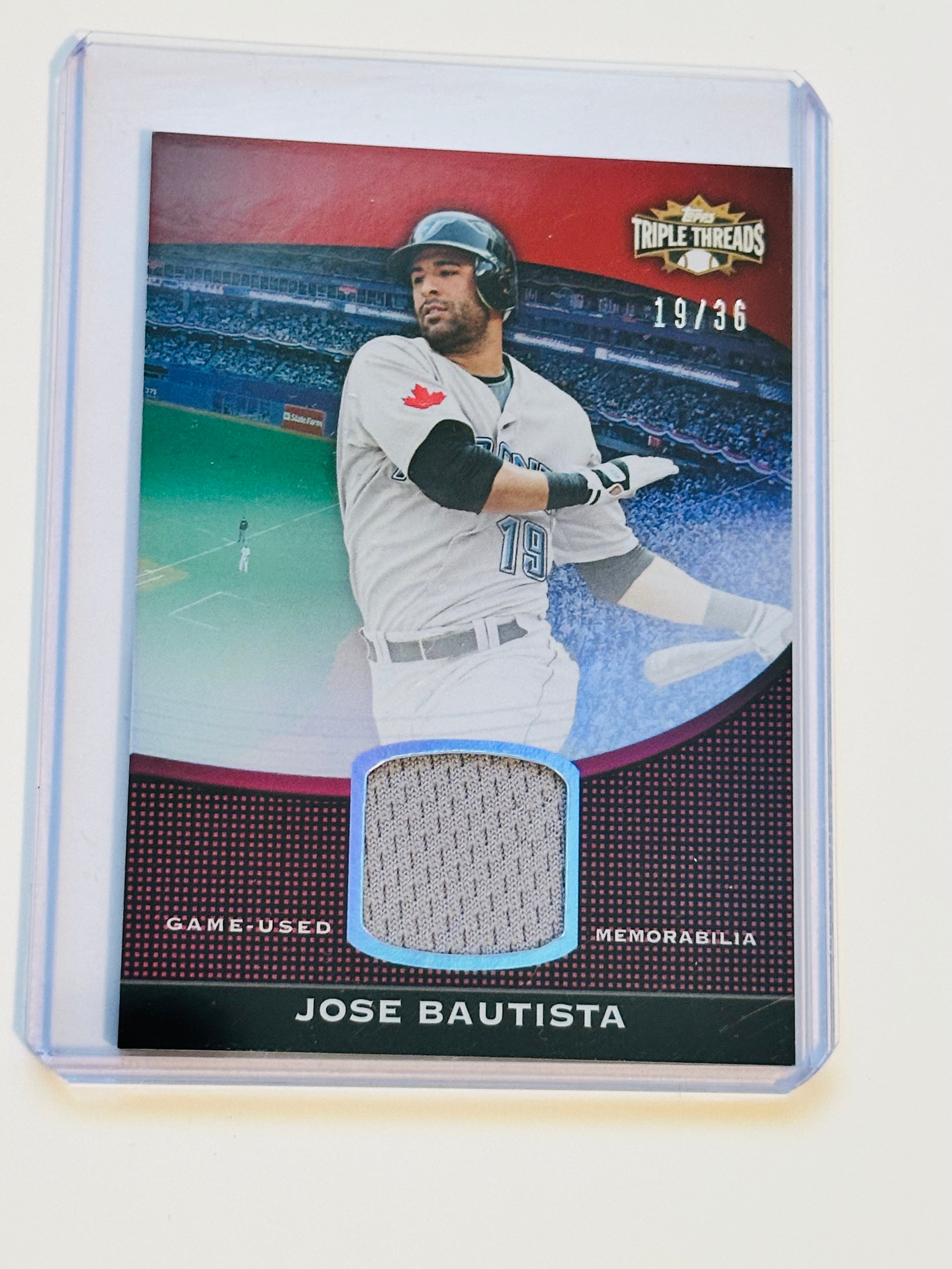 Toronto Blue Jays Jose Batista baseball jersey insert card