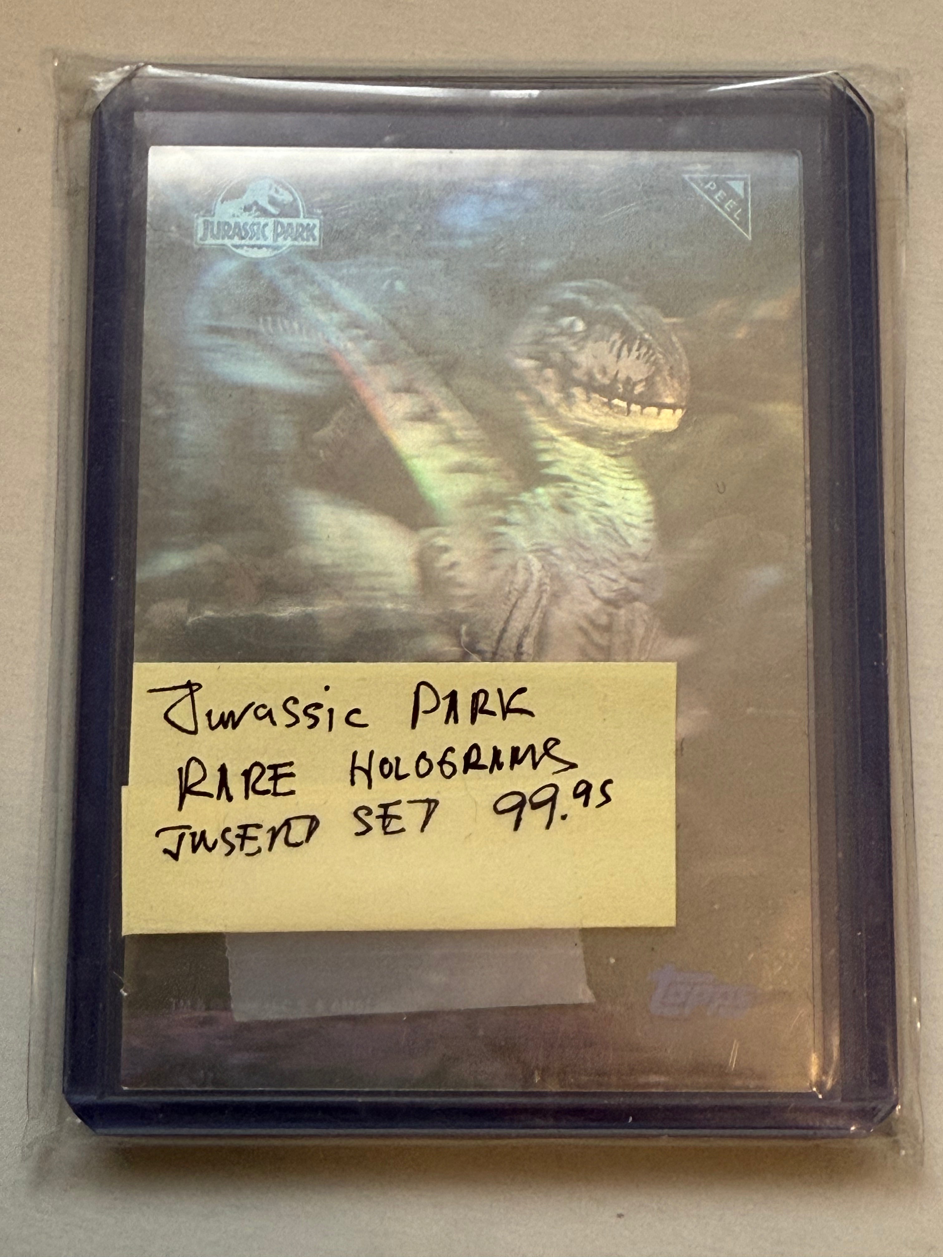 Jurassic Park movie rare for card hologram insert set 1993