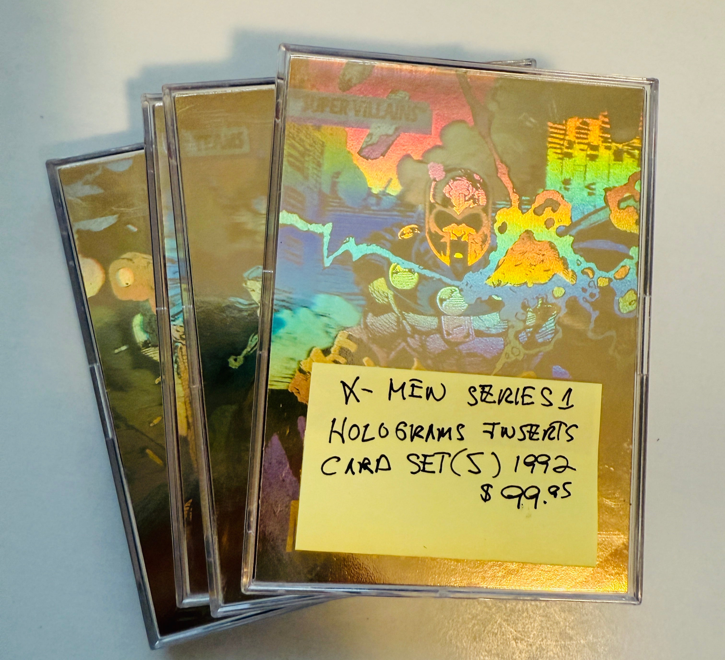 X-Men series 1 rare Jim Lee skybox hologram cards insert set 1992