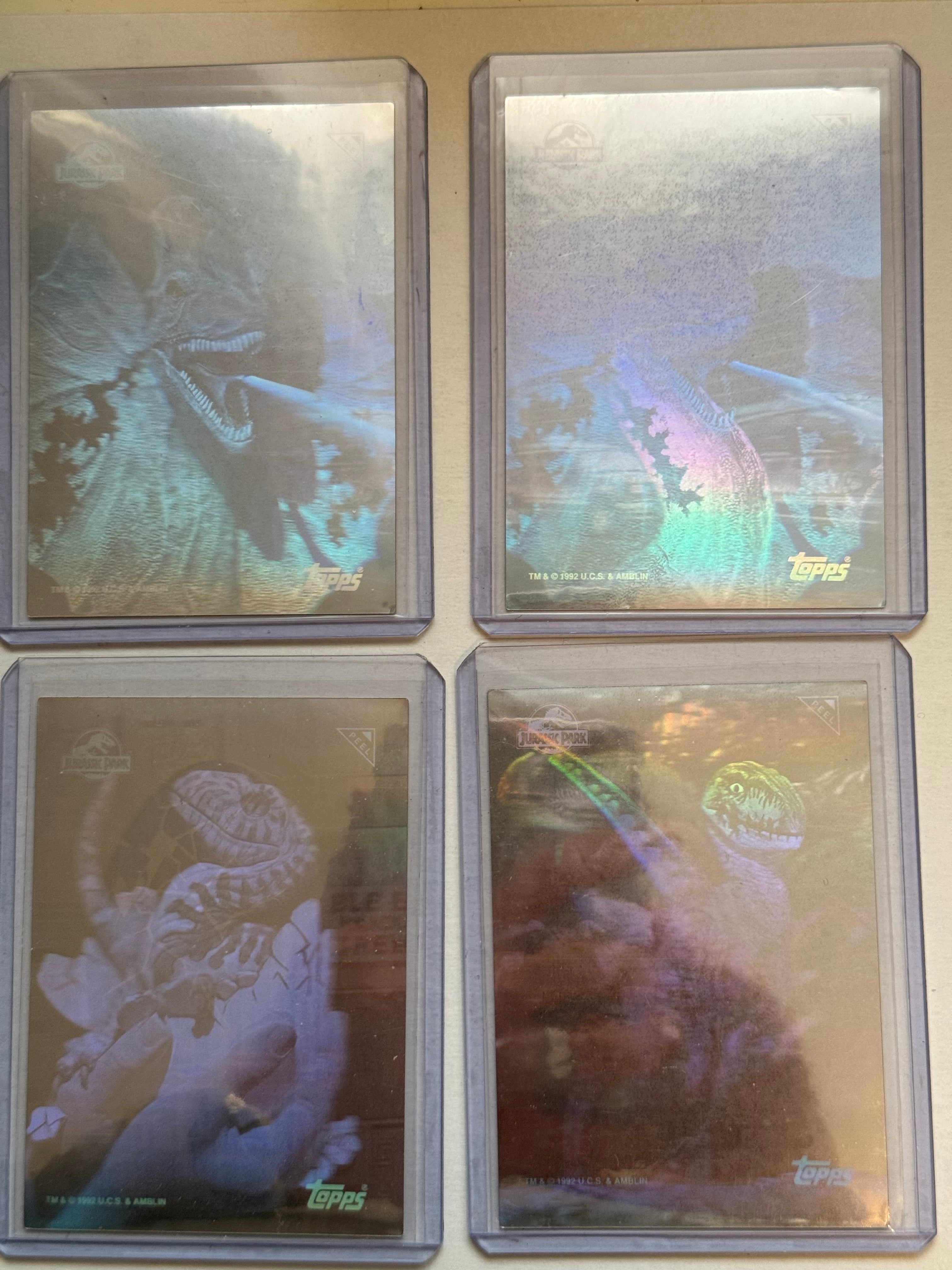 Jurassic Park movie rare for card hologram insert set 1993