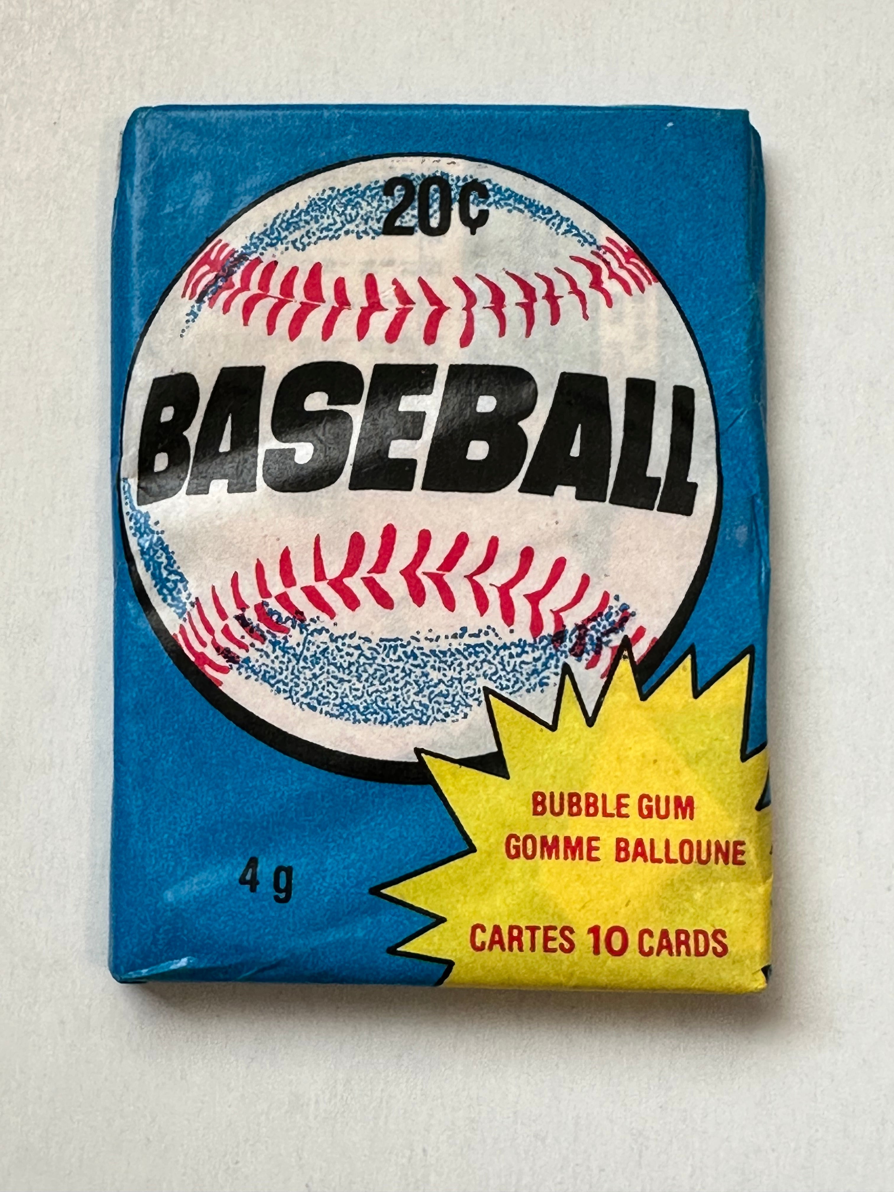 rare 1980 baseball cards 1980 opc Canadian baseball rare sealed pack