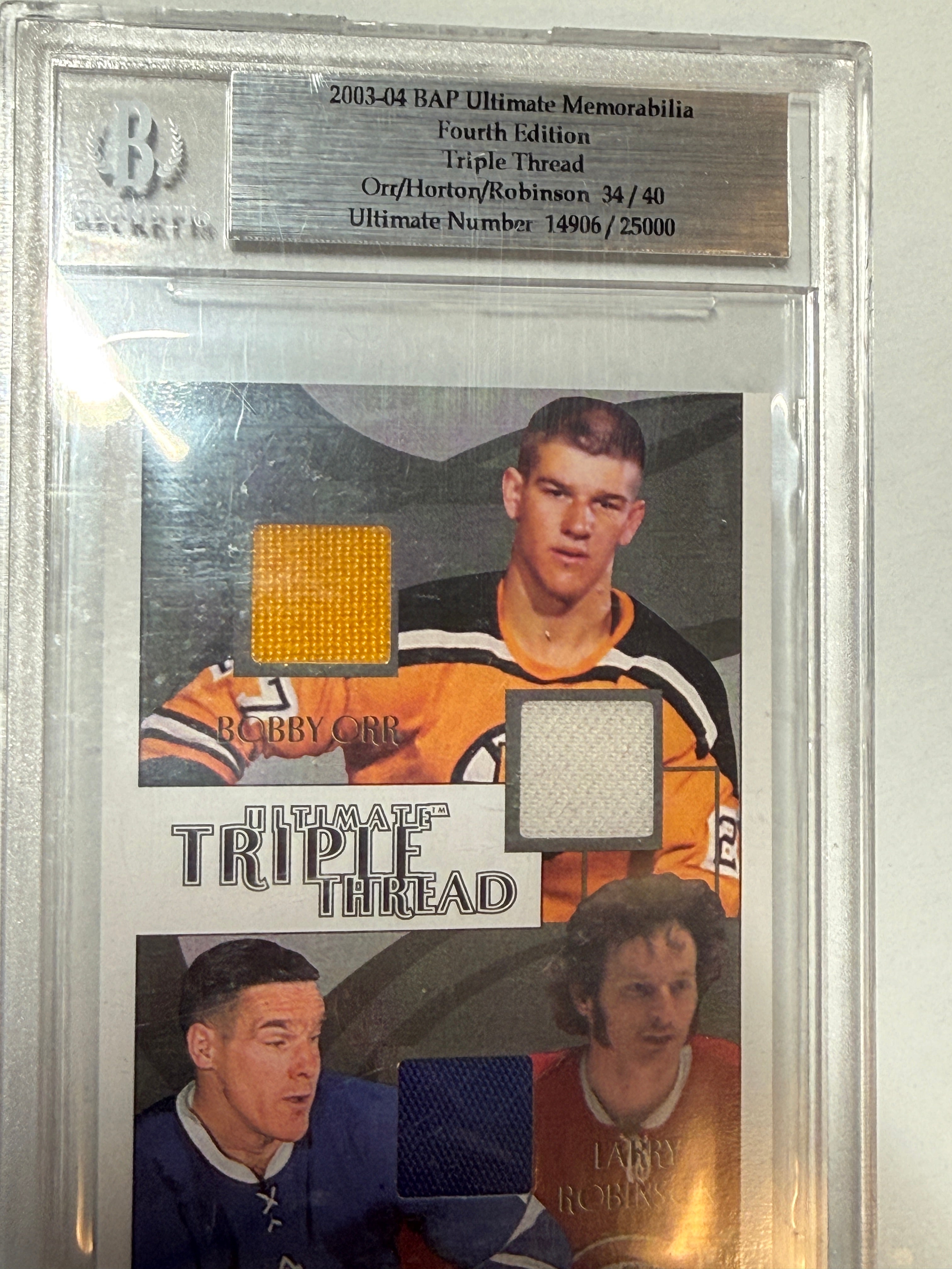 Bobby Orr, Tim Hortons, rare memorabilia hockey card