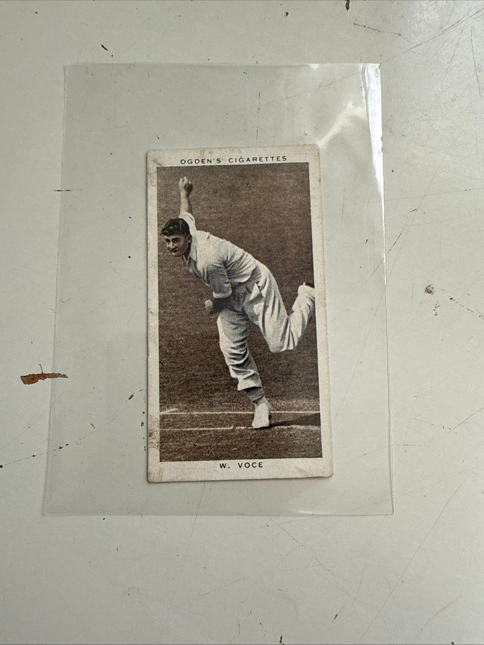Cricket W Voce rare card 1938