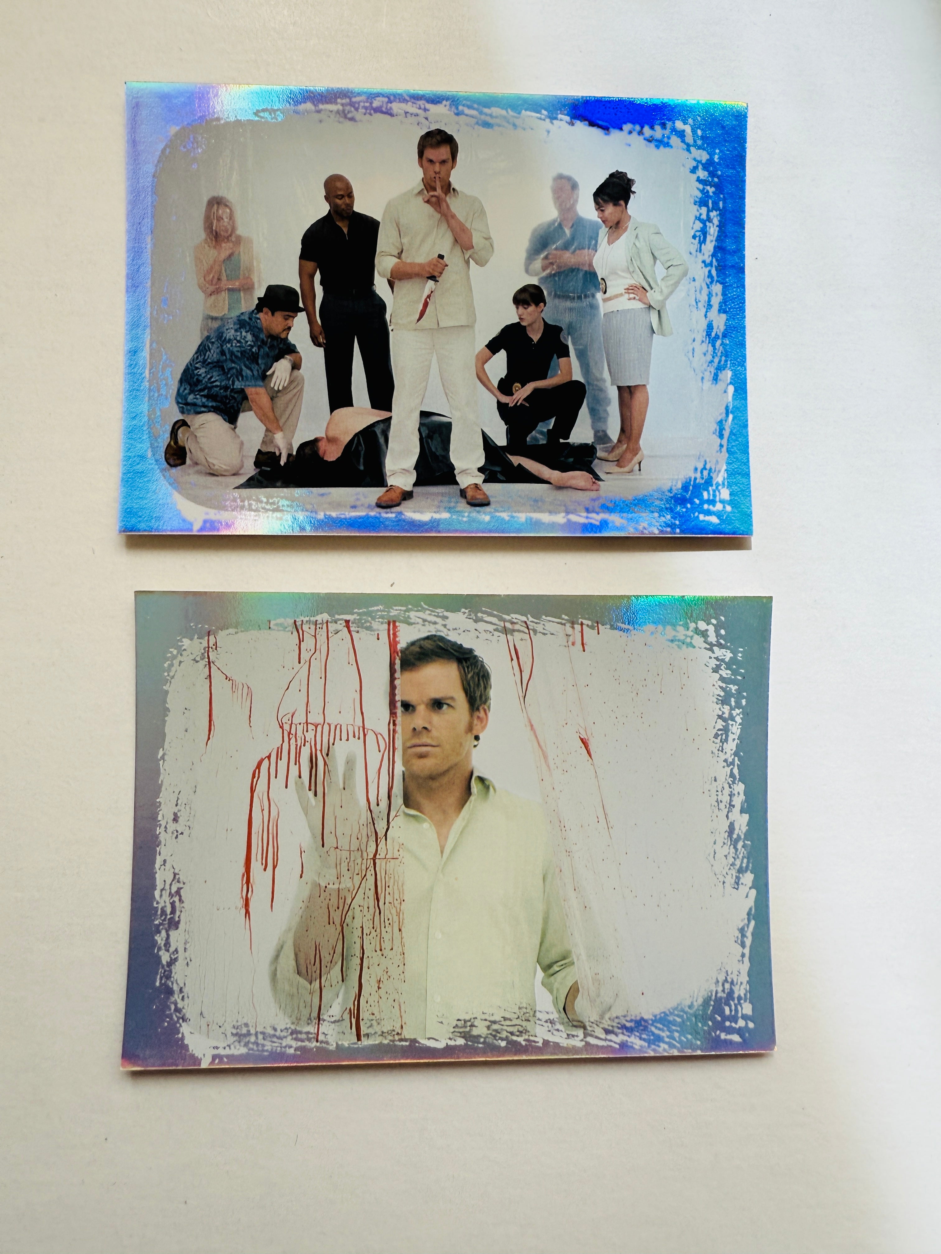 Dexter TV show two rare promos foil cards set 2008