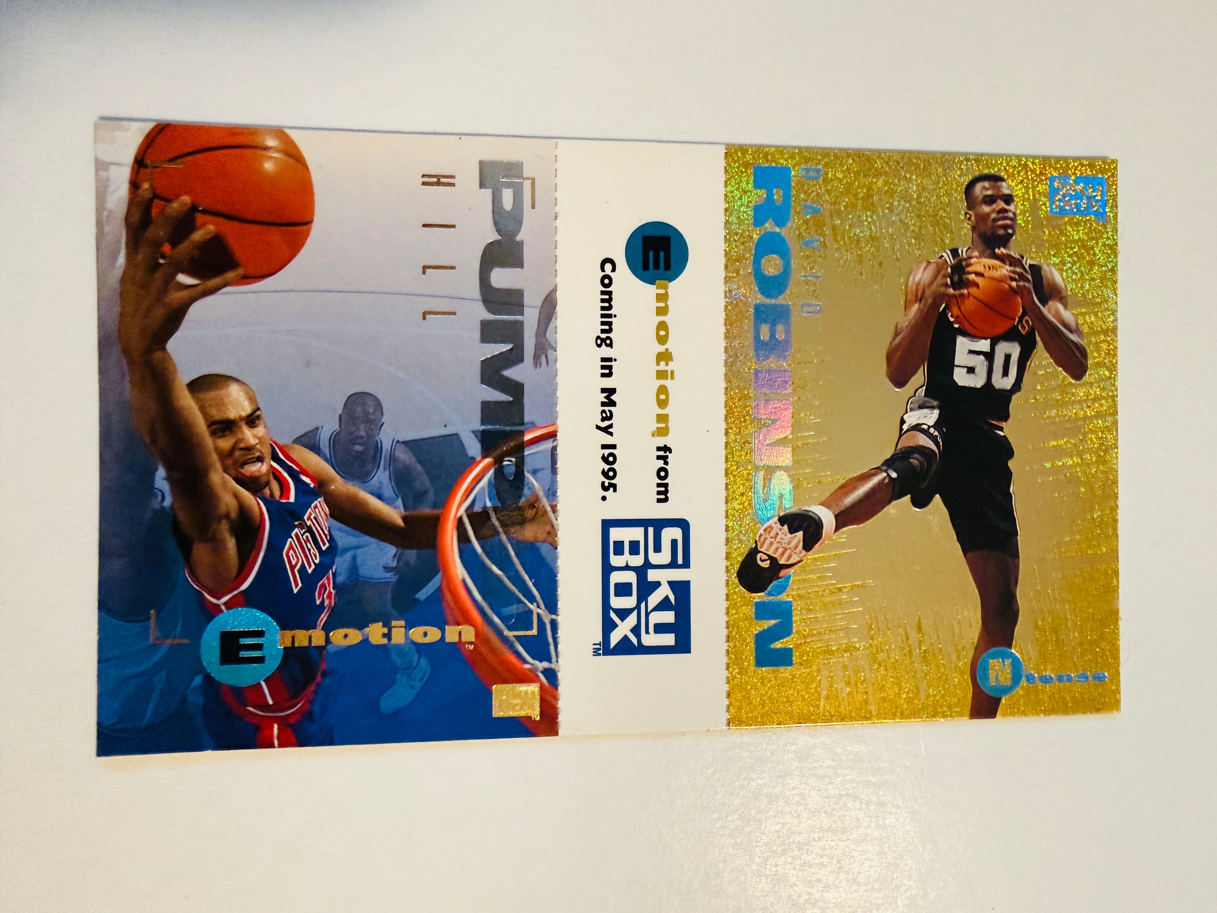 Skybox basketball rare NBA promo ad cards 1996