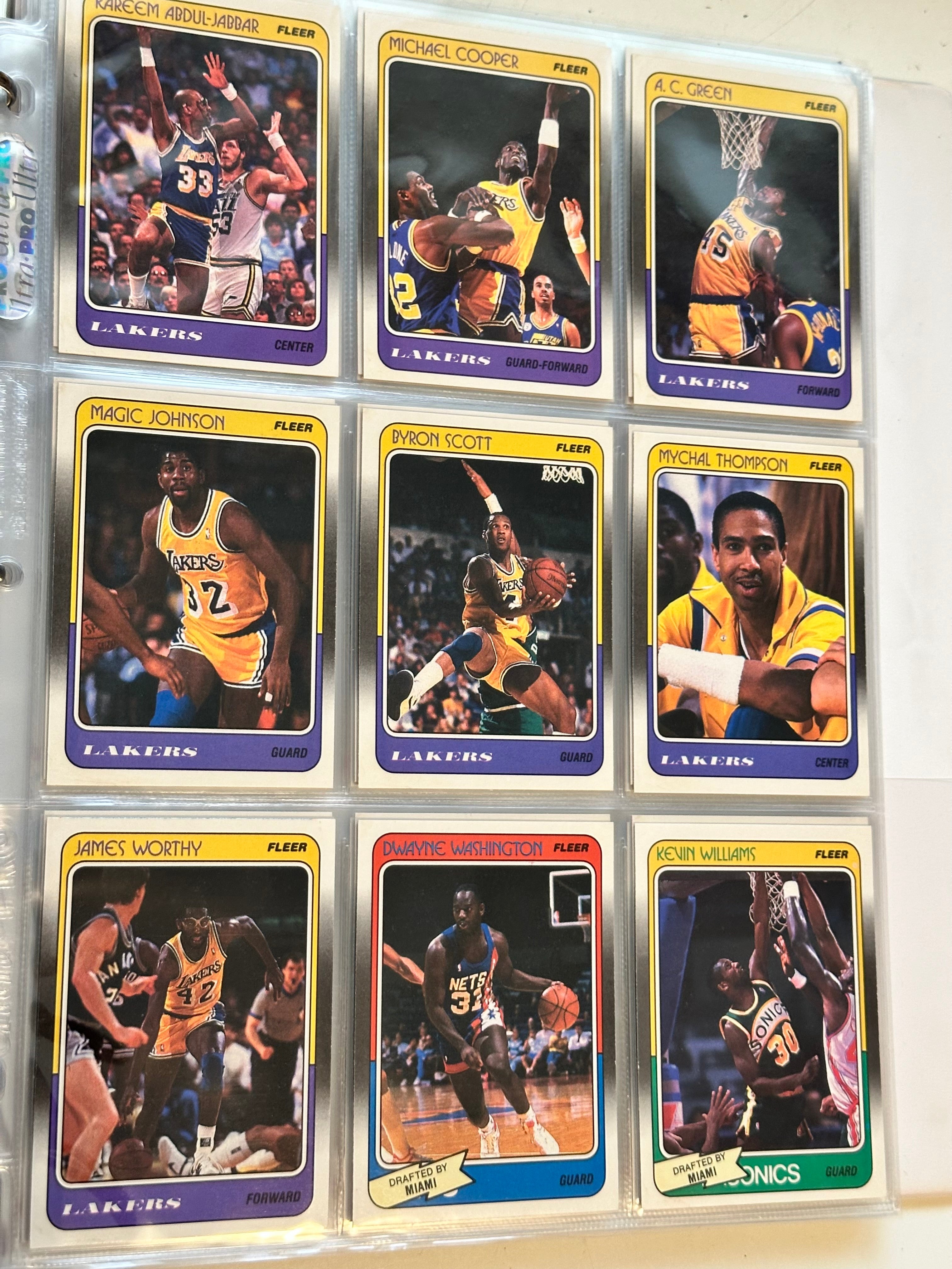 1988 Fleer Basketball cards and stickers high grade NM-Mint (pack pulled)set
