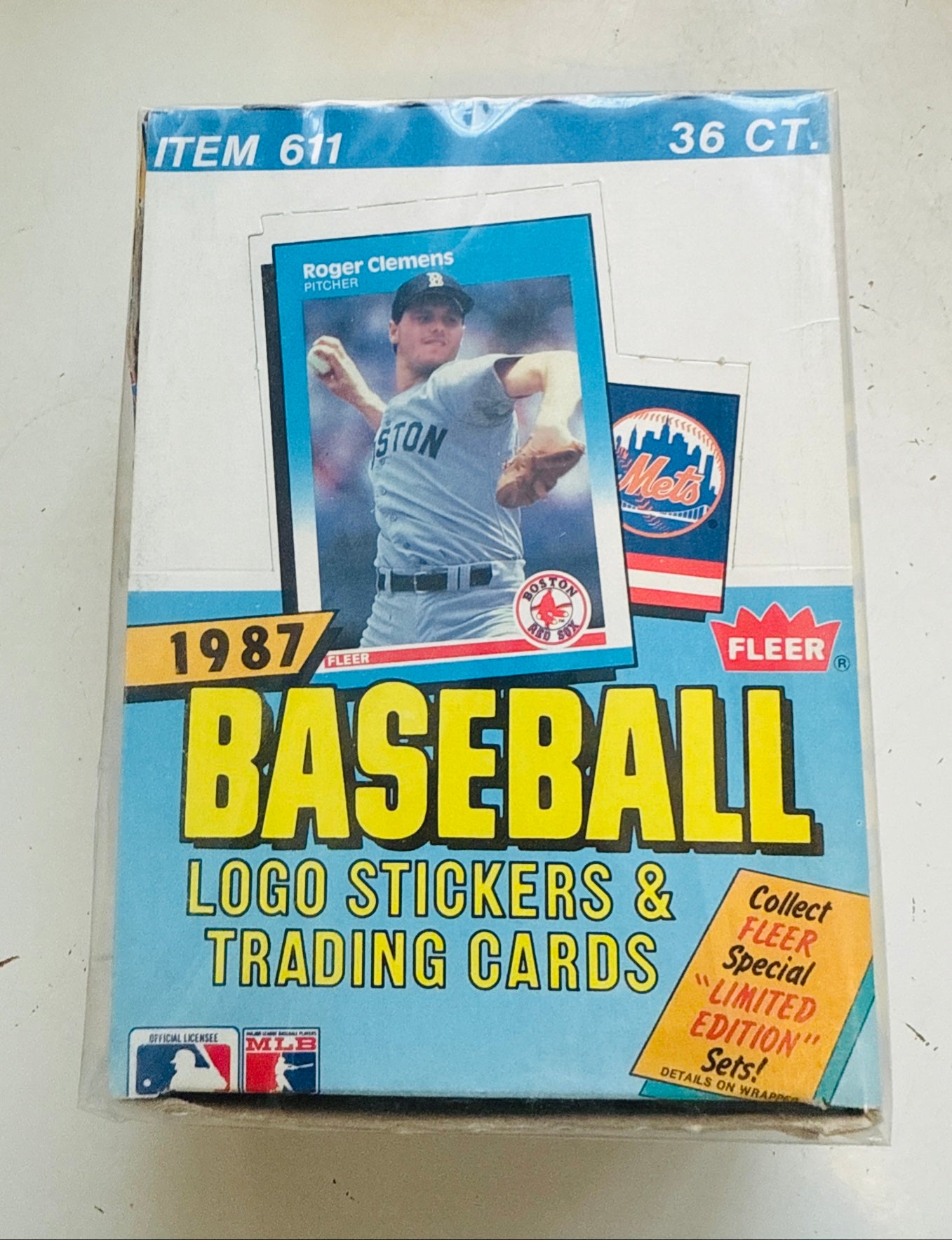 1987 Fleer baseball cards 36 packs box