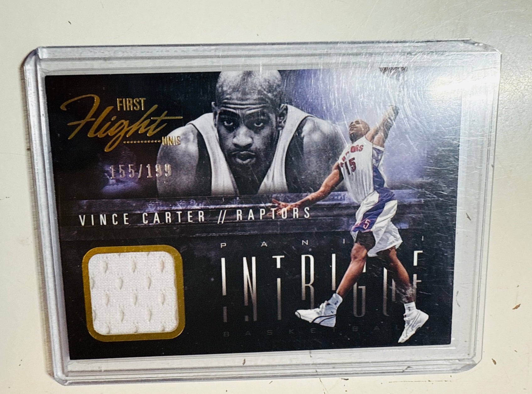 Vince Carter Toronto Raptors basketball legend rare memorabilia insert card