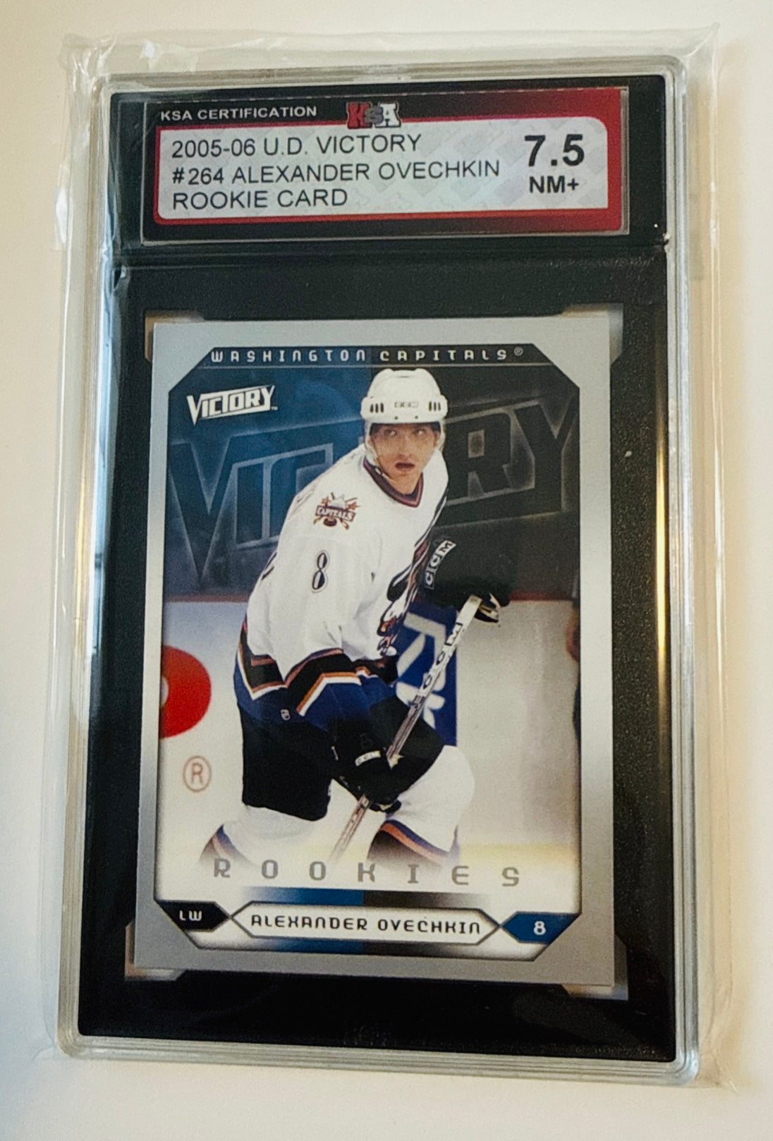Alexander Ovechkin, Upper Deck victory graded rookie hockey card