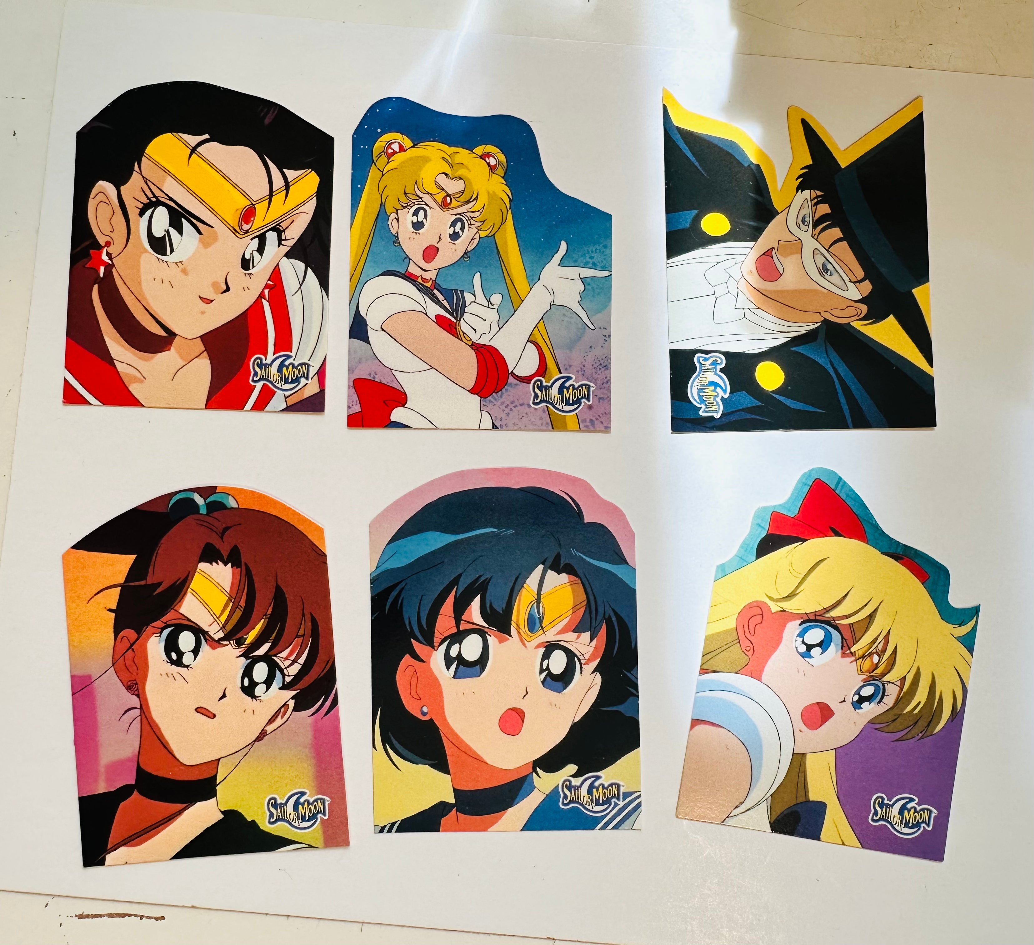 Sailor Moon Dart rare die-cut insert cards set 1997