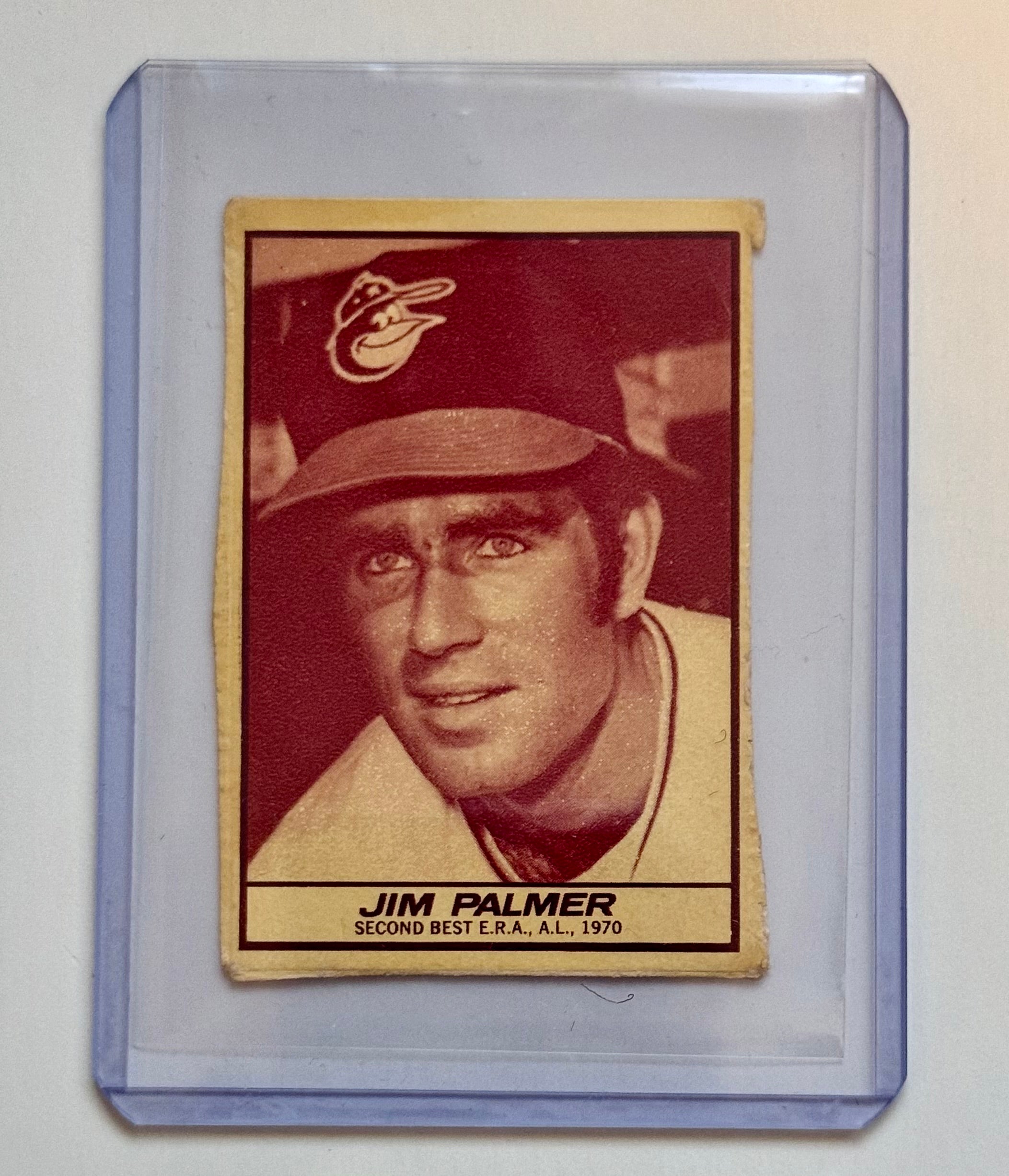 Jim Palmer Milk Duds rare vintage baseball card 1971