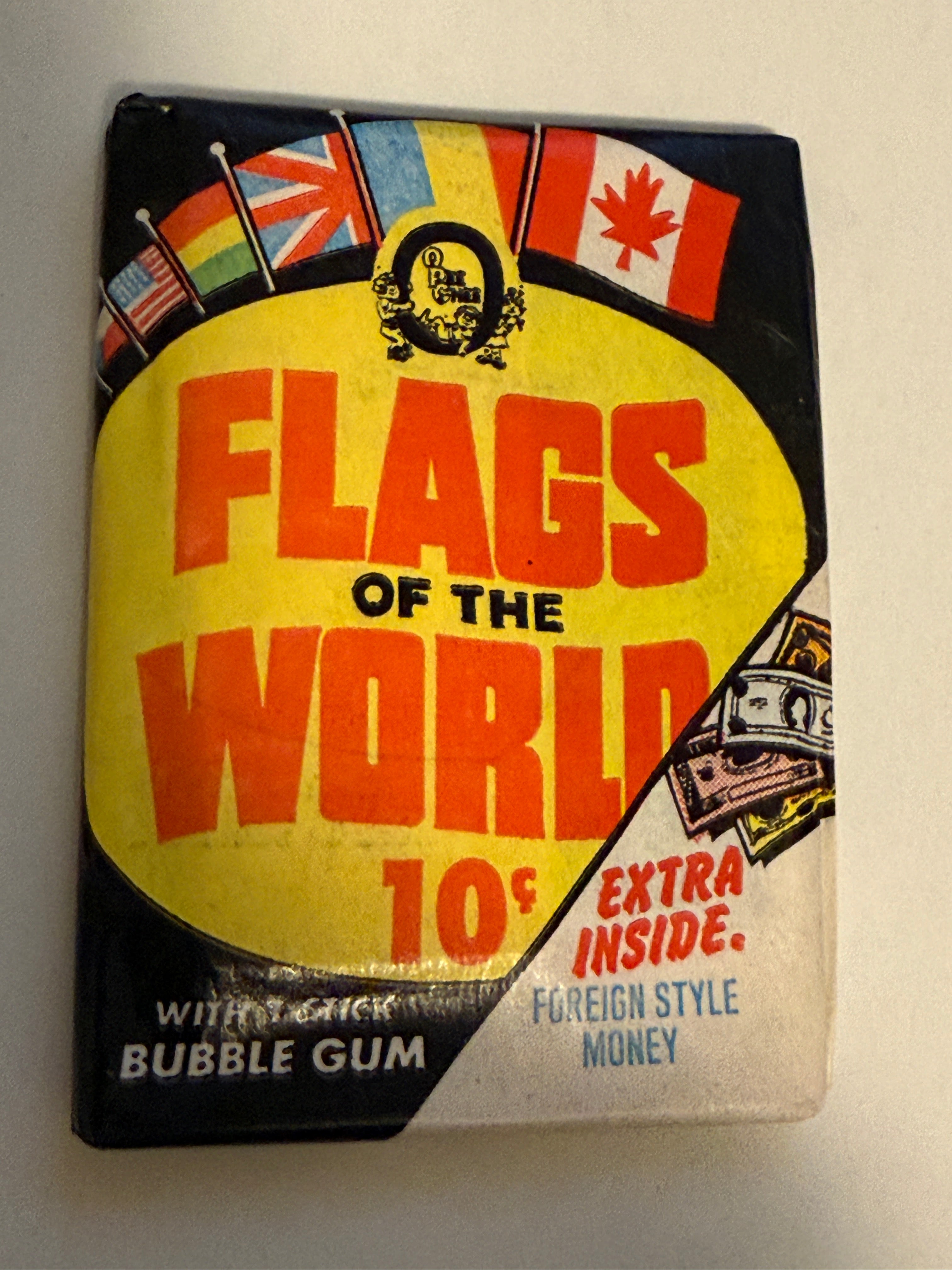 Flags of the World cards rare sealed vintage OPC pack 1970s
