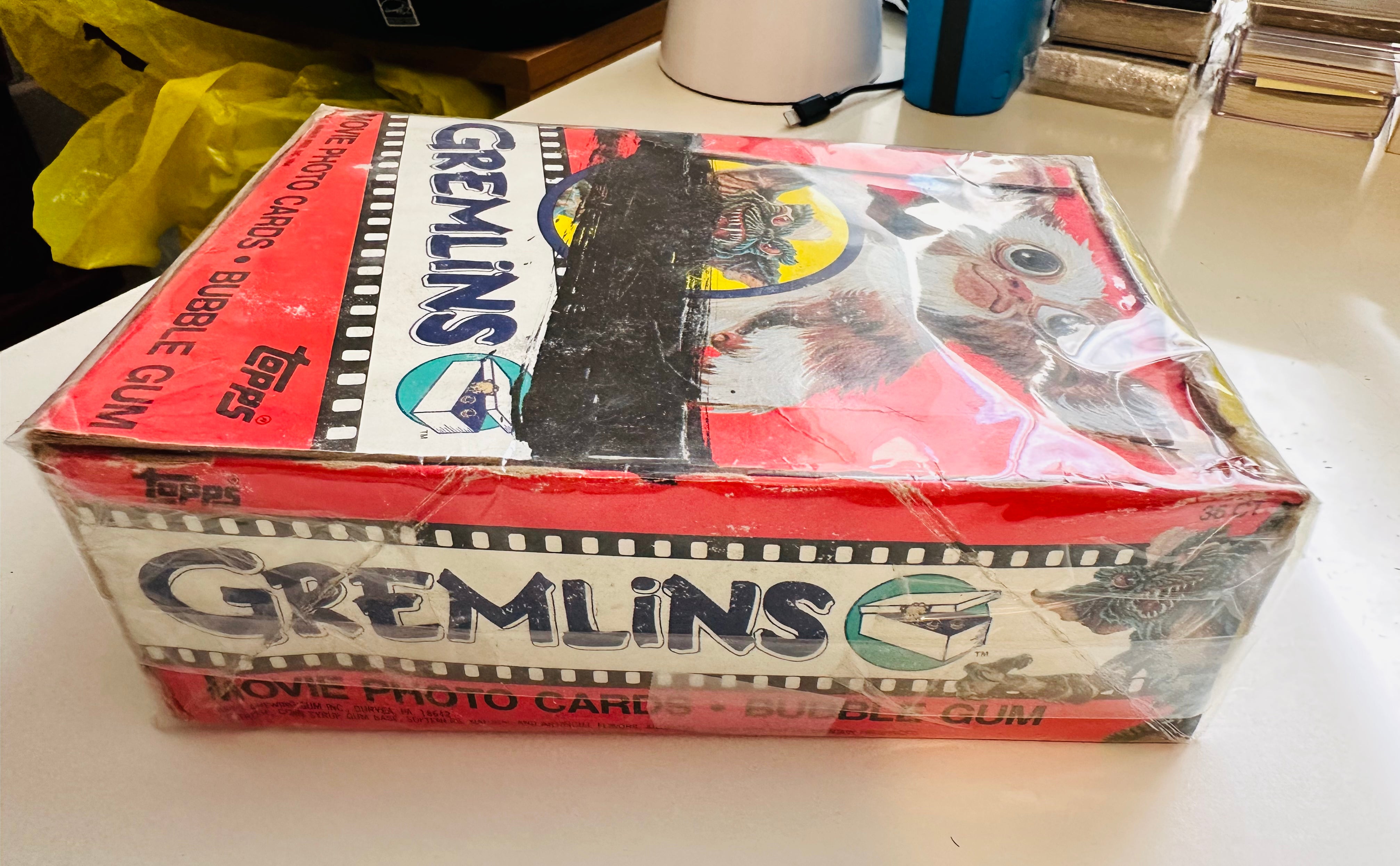 Gremlins movie cards rare 36 packs box 1984