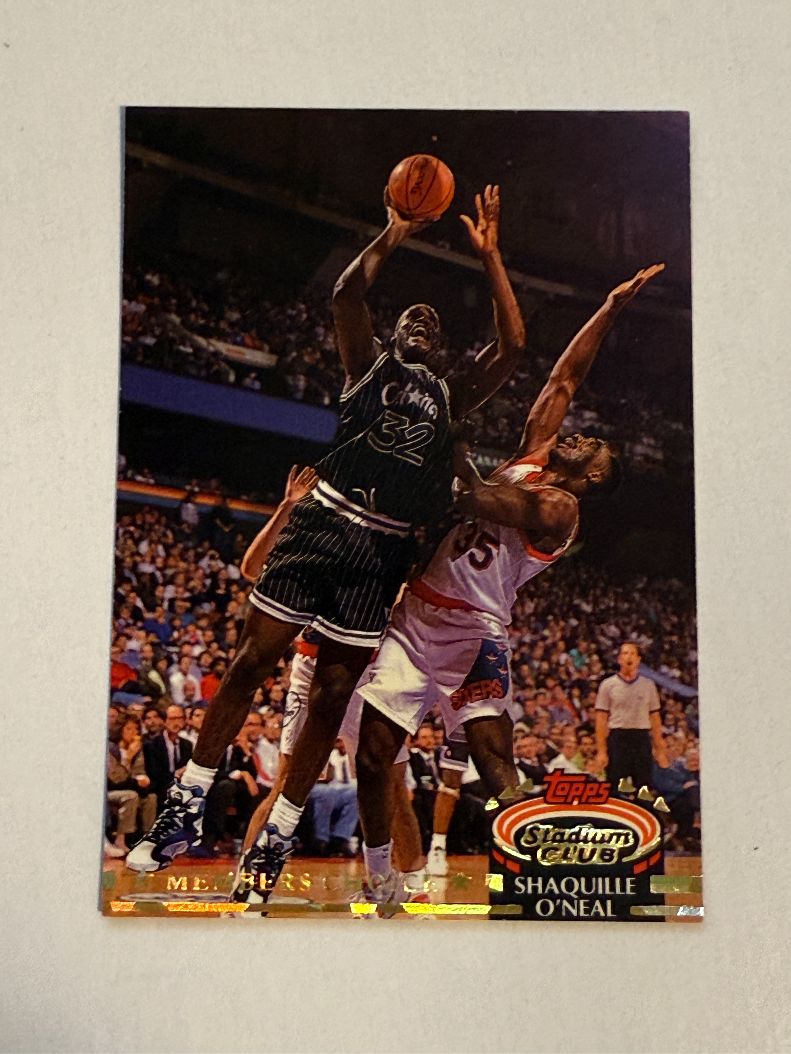 Shaq ONeal high grade condition Topps Stadium Club basketball card 1992