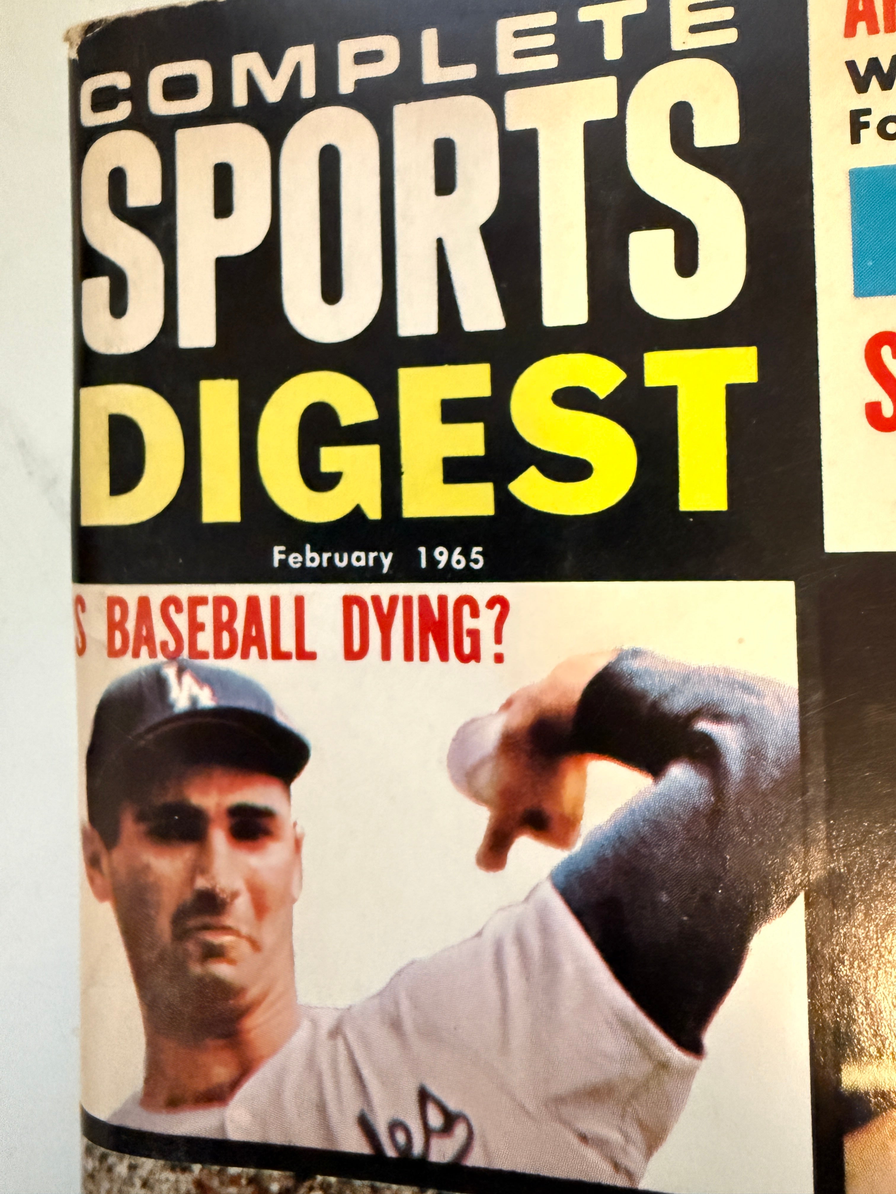 Sports Digest vintage magazine 1965
