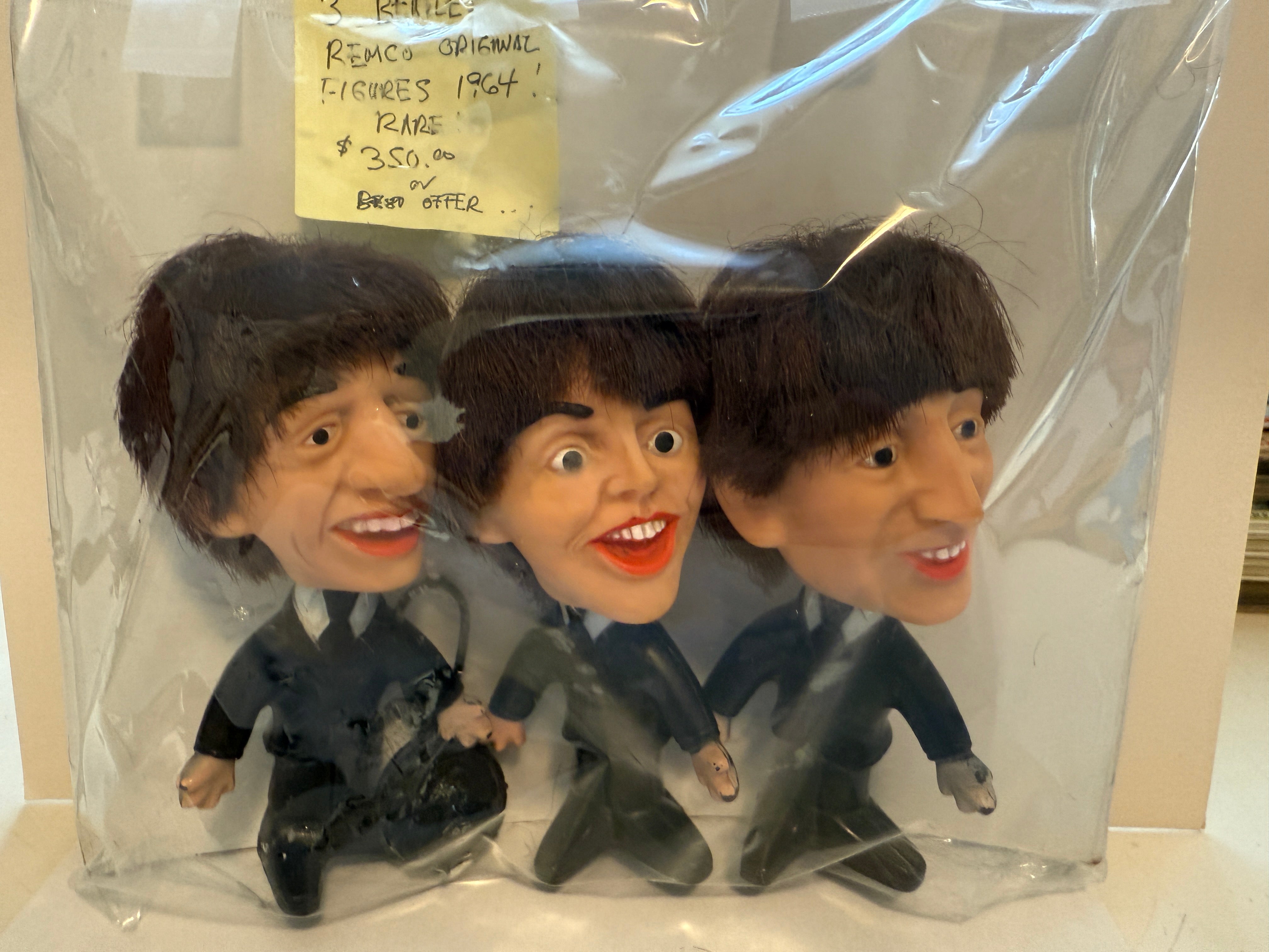 Beatles three hardbody Remco vintage dolls 1964