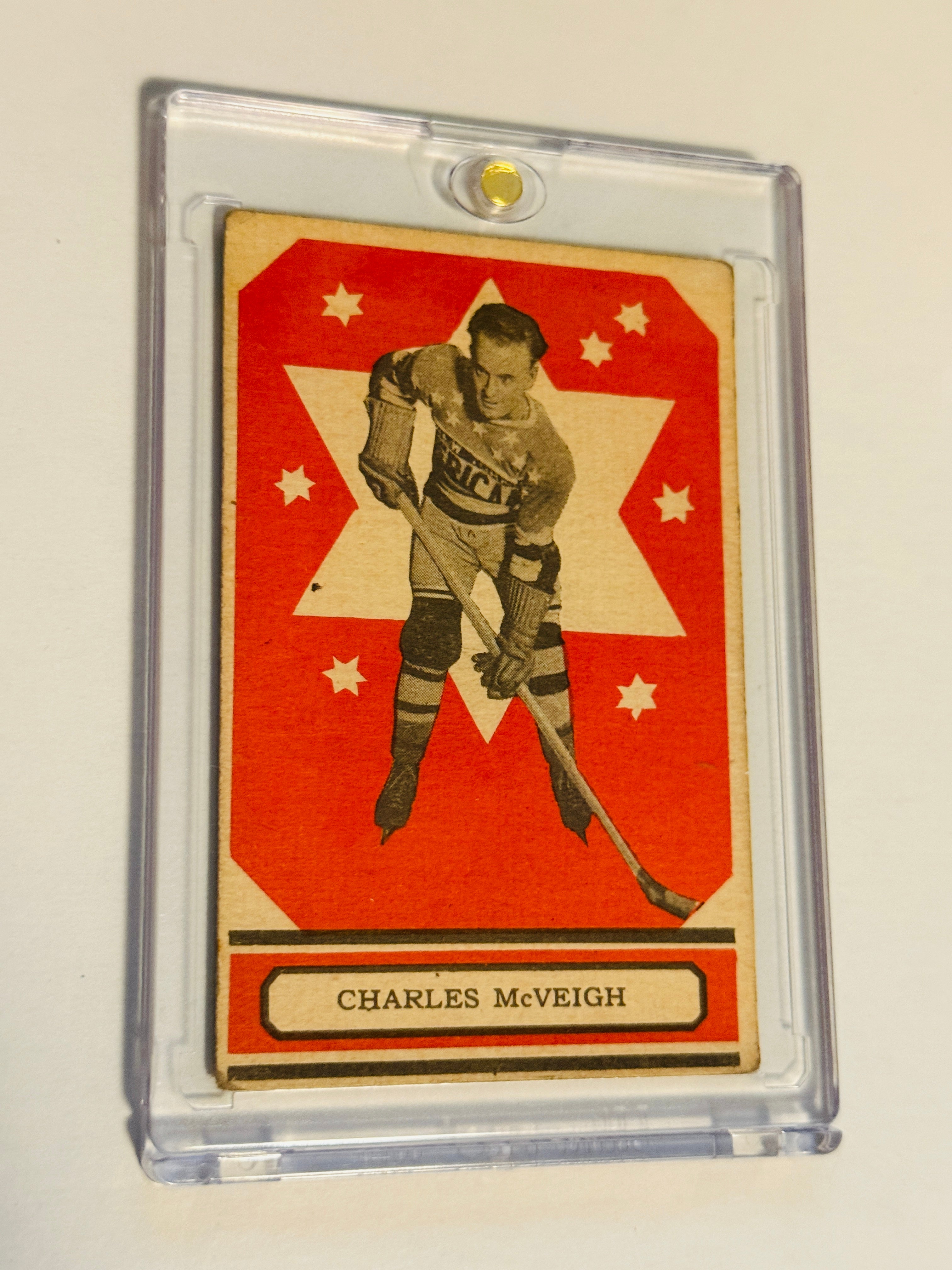 Charles McVeigh rare vintage ex condition opc hockey card 1933