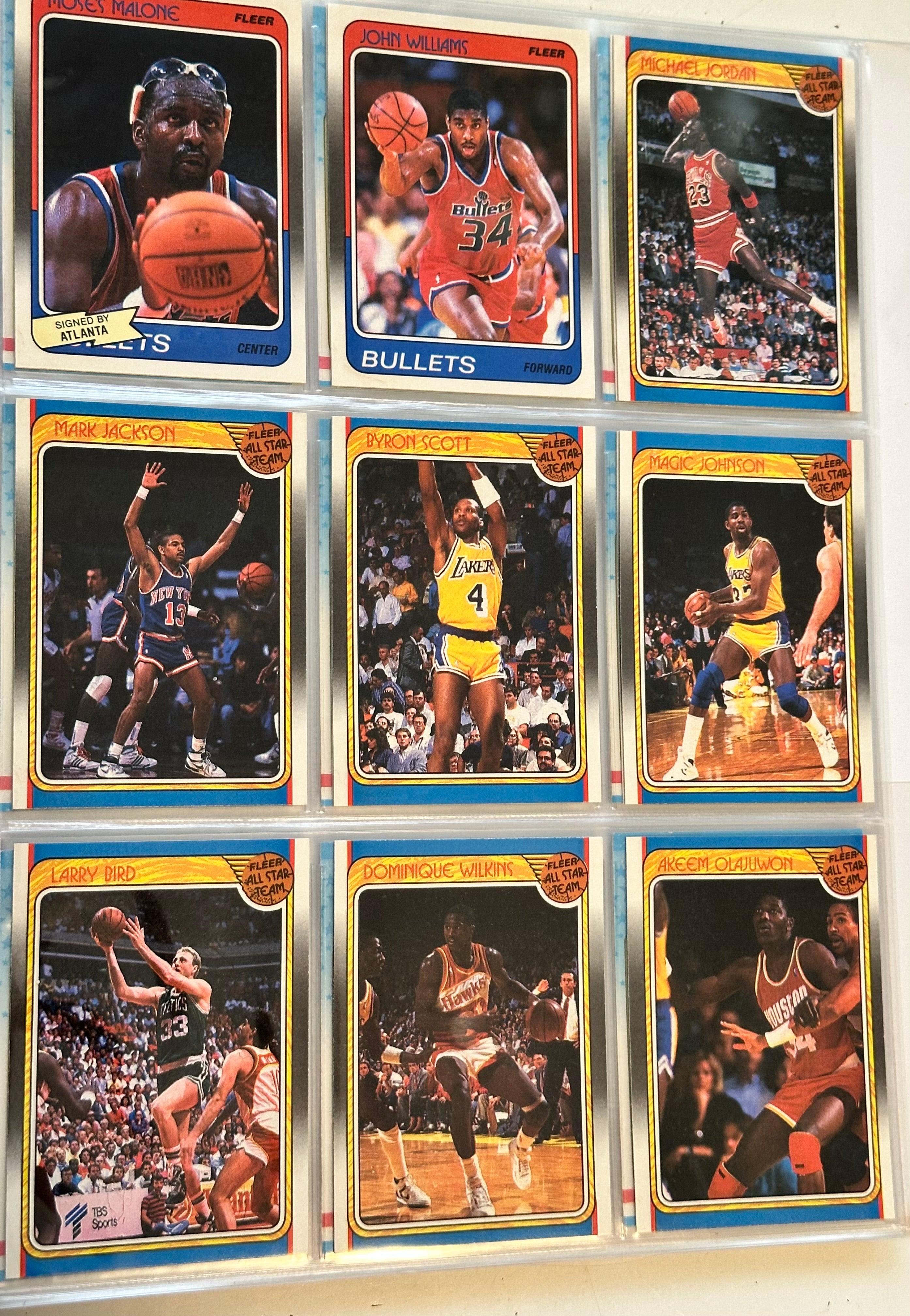 1988 Fleer Basketball cards and stickers high grade NM-Mint (pack pulled)set