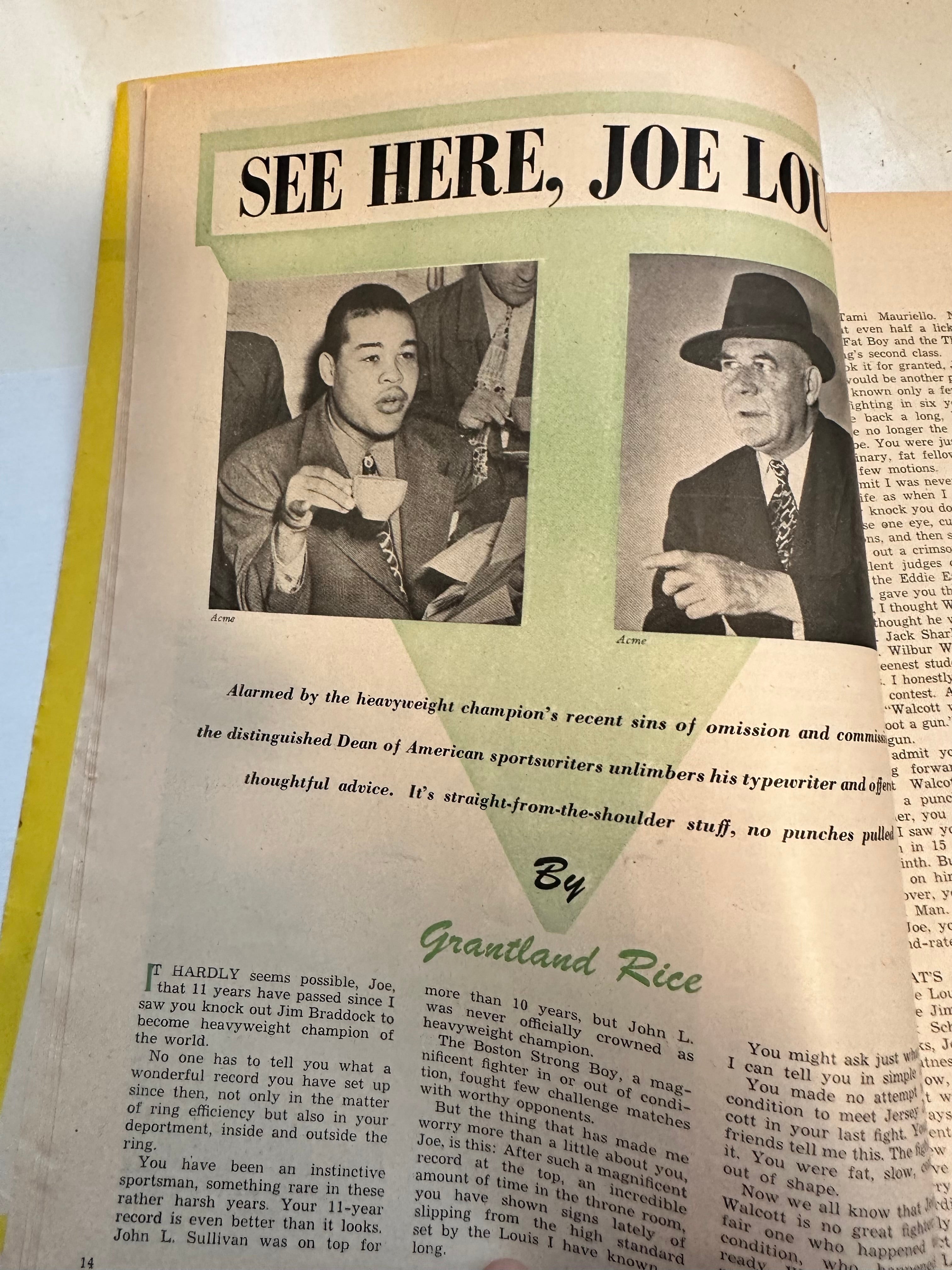 Sport magazine Joe Louis cover full magazine 1948