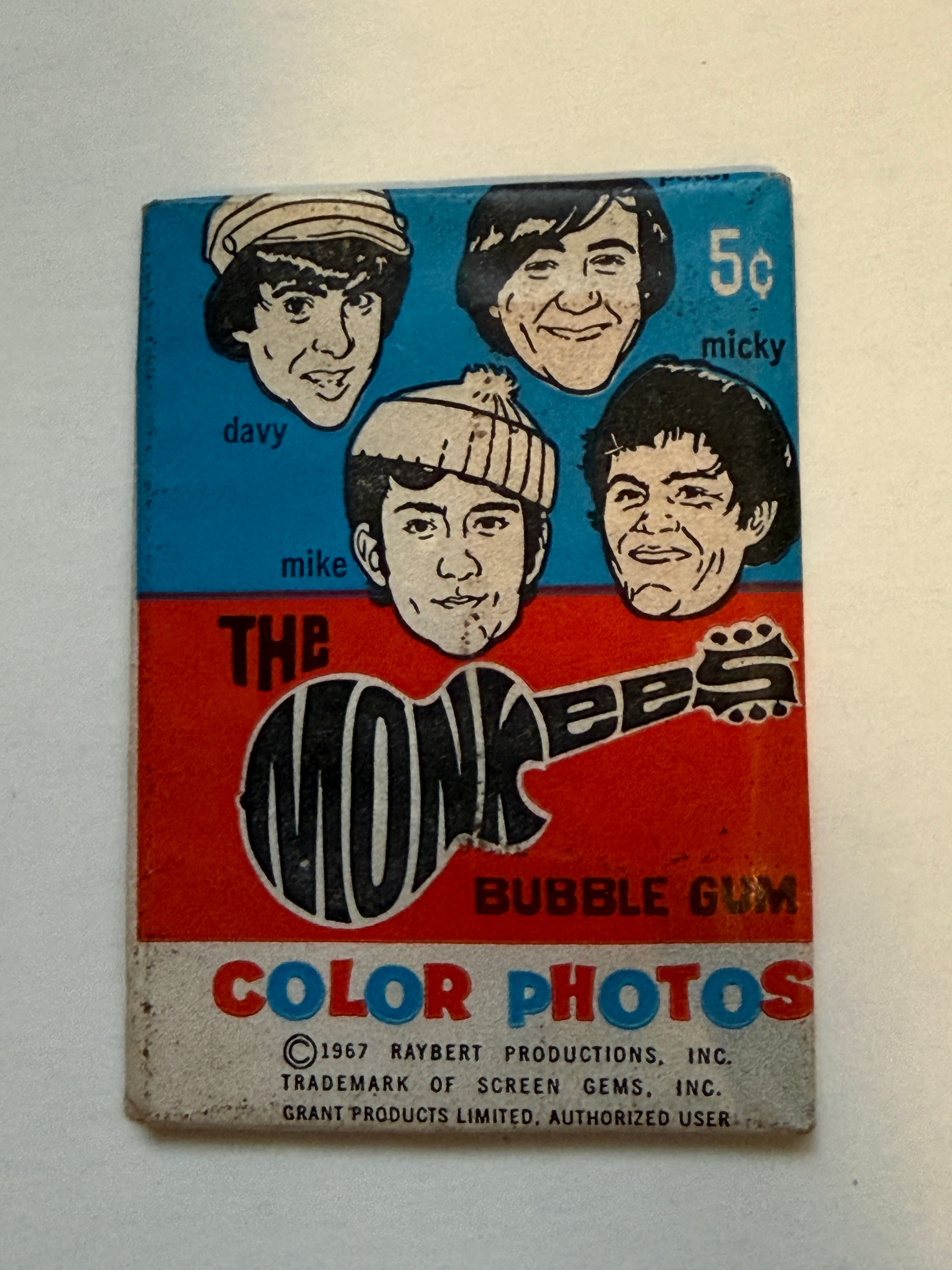 The Monkees TV show original rare sealed Cards pack 1967