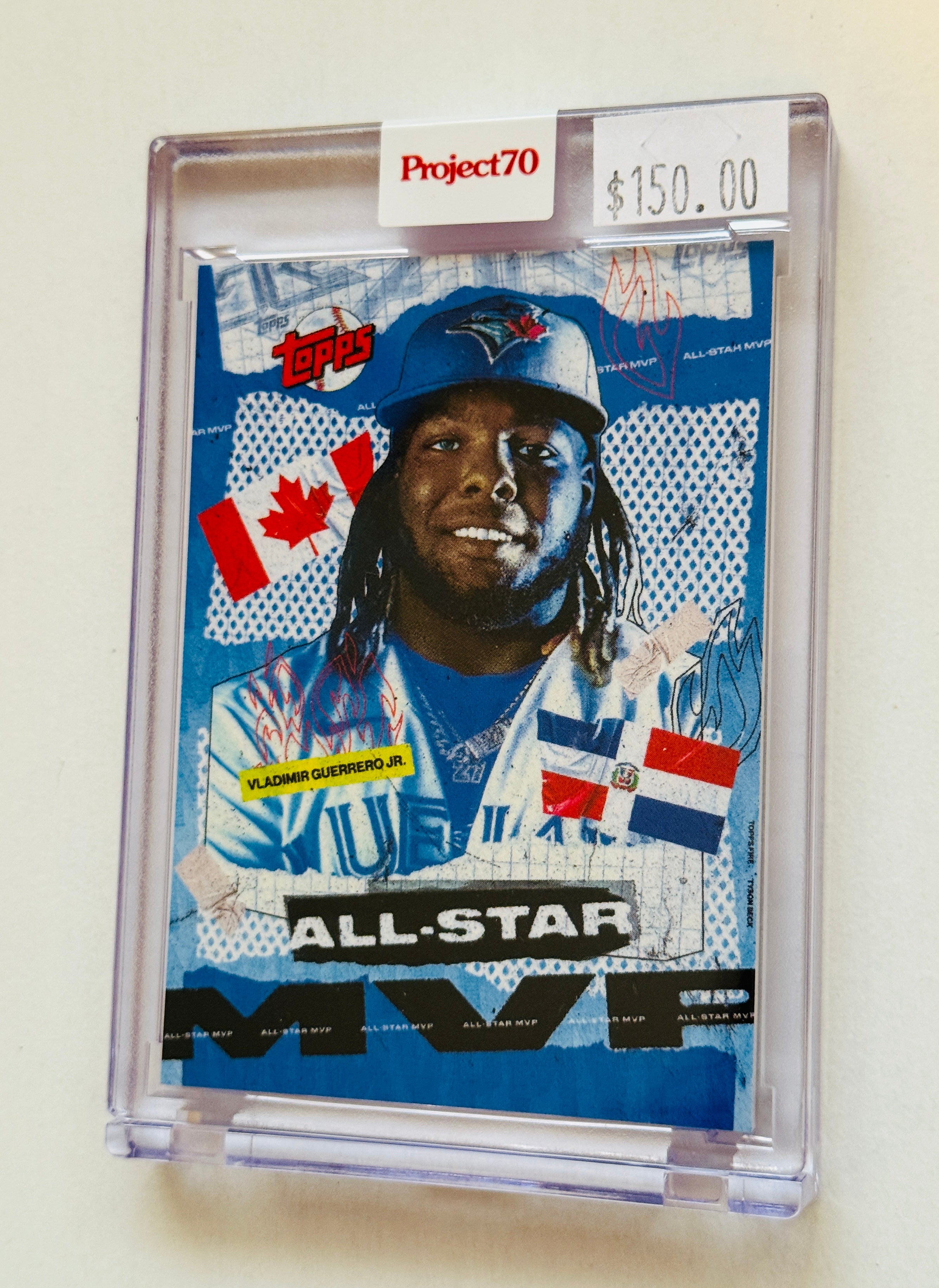 Blue Jays Vladimir Guerrero Junior rare project 70 limited issued card from Topps 2021