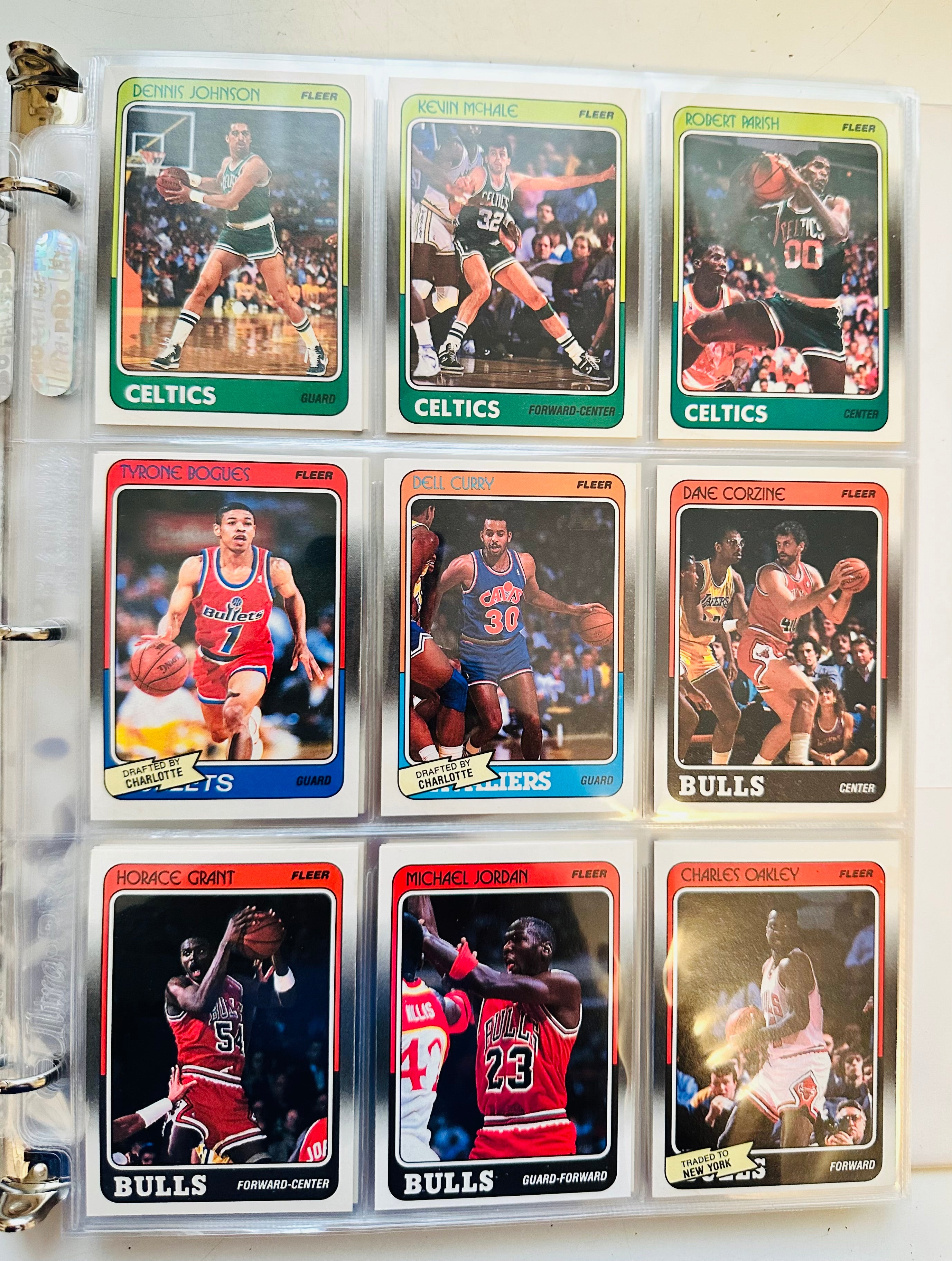 1988 Fleer Basketball cards and stickers high grade NM-Mint (pack pulled)set
