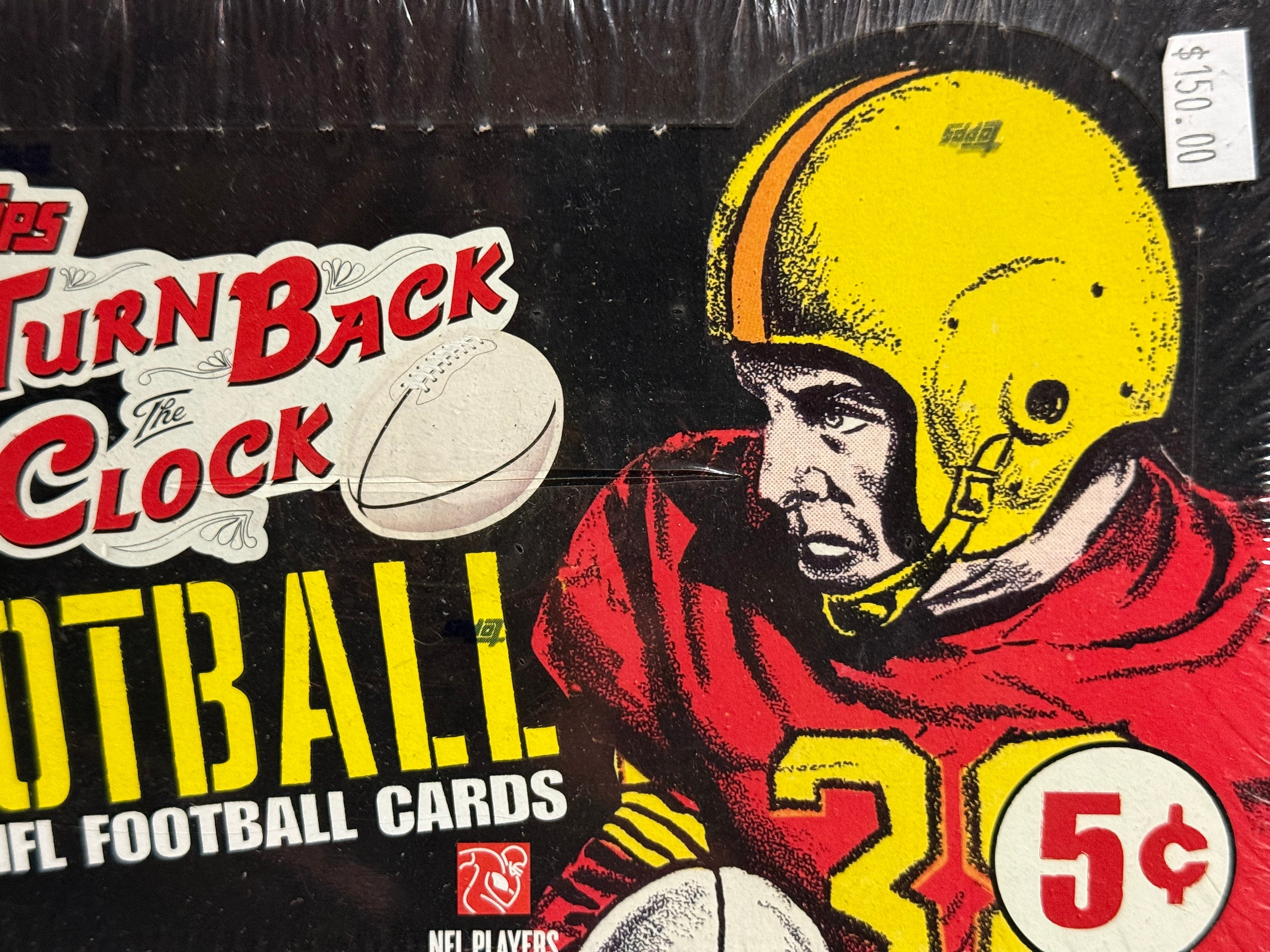 Topps turned back the clock football cards 36 packs sealed Box 2008
